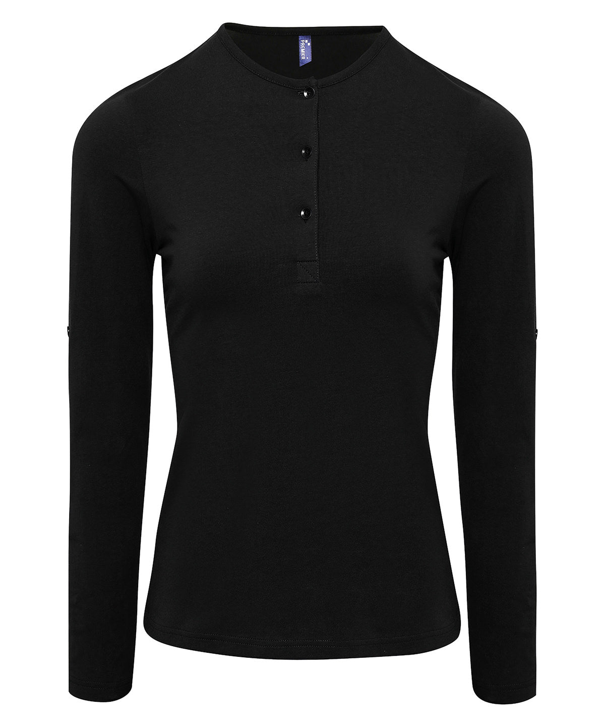 Premier Women's Long John roll-sleeve tee, image 2