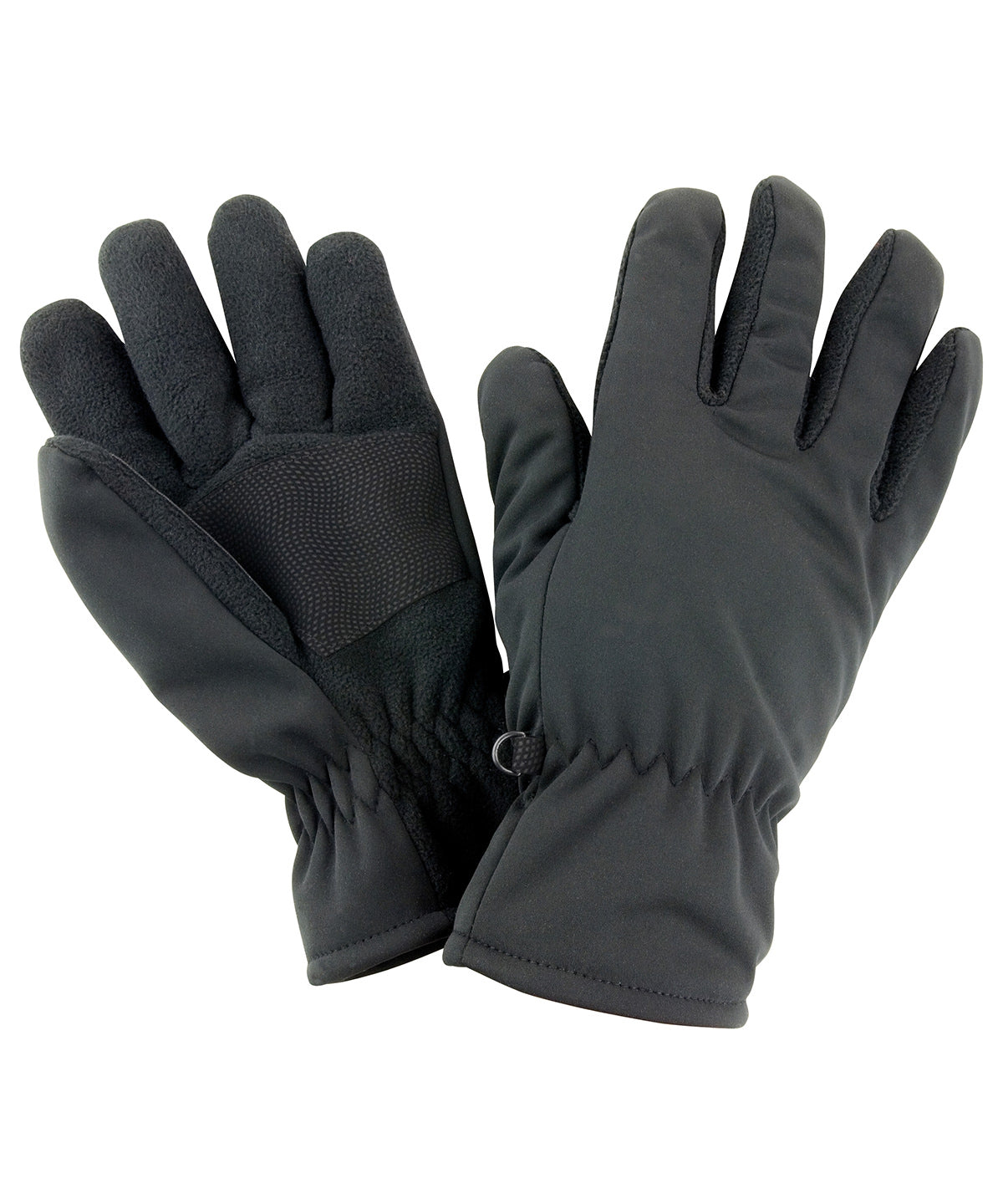 Result Winter Essentials Softshell thermal glove in Black, image 2
