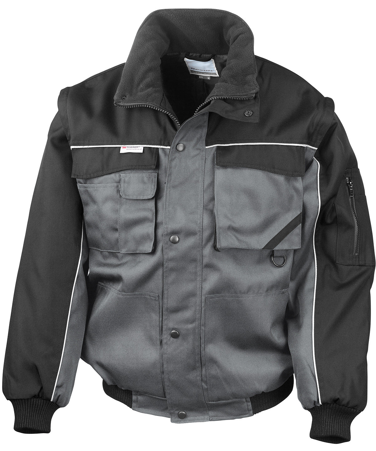 Result Workguard Work-Guard zip sleeve heavy-duty pilot jacket, image 2