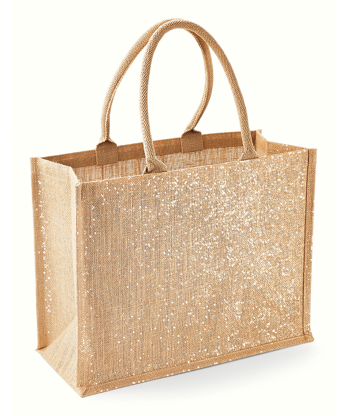 Westford Mill Shimmer jute shopper in Natural Gold, image 2