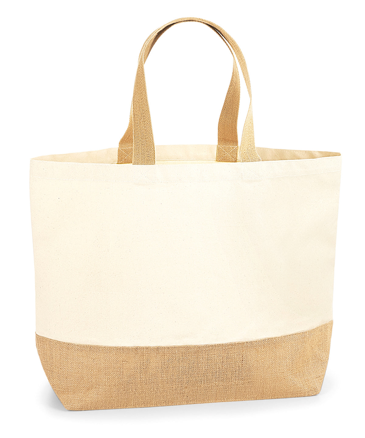 Westford Mill Jute base canvas tote XL in Natural, image 2