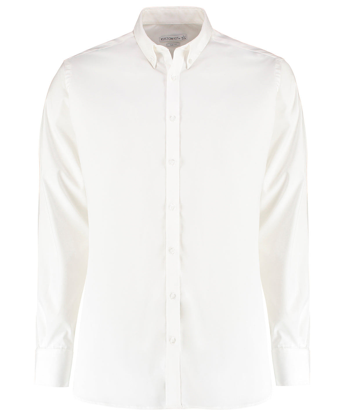 Kustom Kit Stretch Oxford shirt long-sleeved (slim fit), image 3
