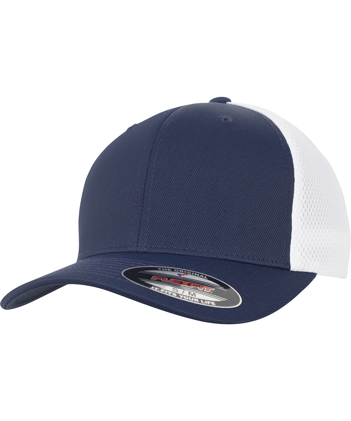 Flexfit by Yupoong Flexfit ultra-fibre and airmesh 2-tone in Navy/White, image 2