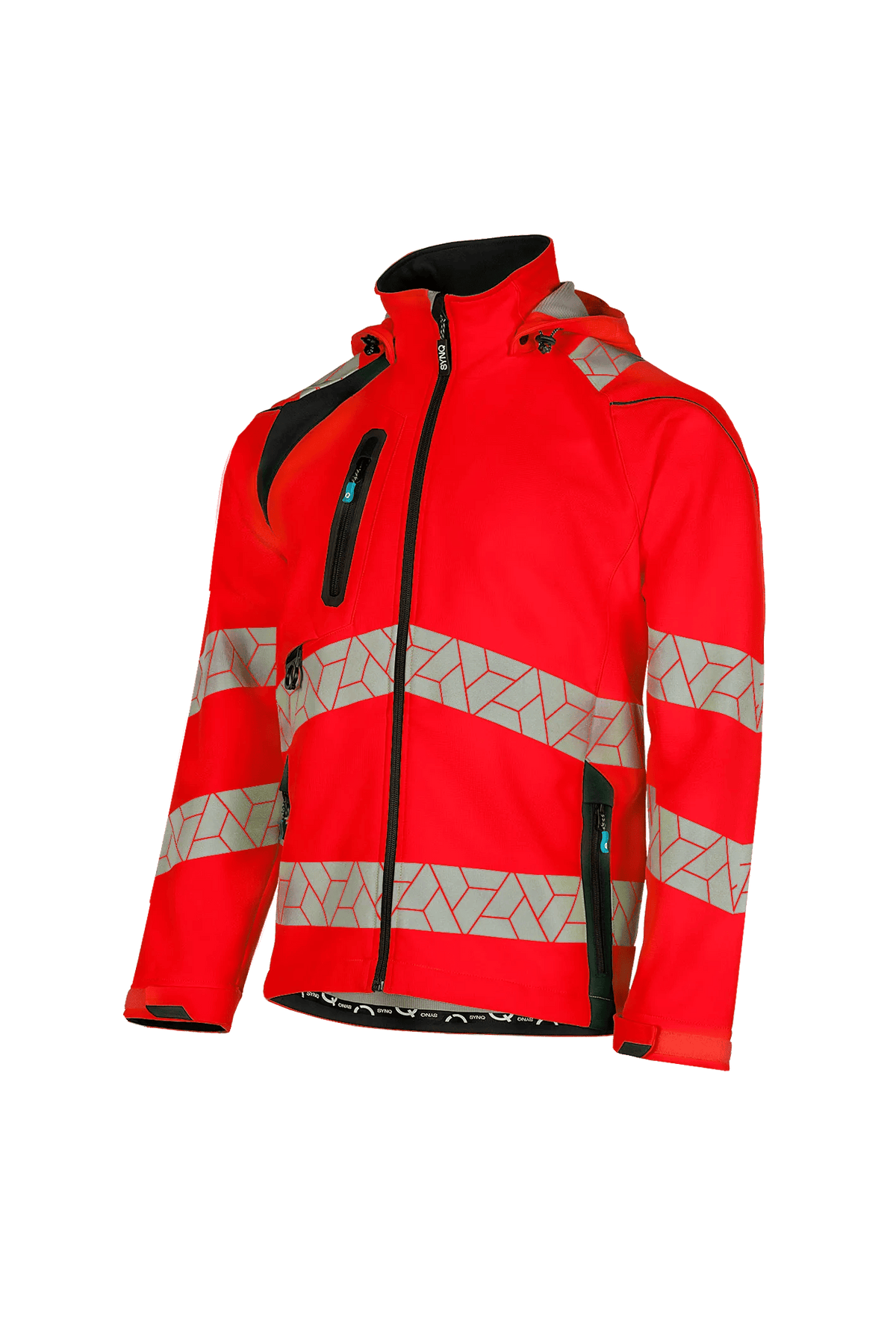 SYNQ Deteqtor in High-vis red/Black, side view