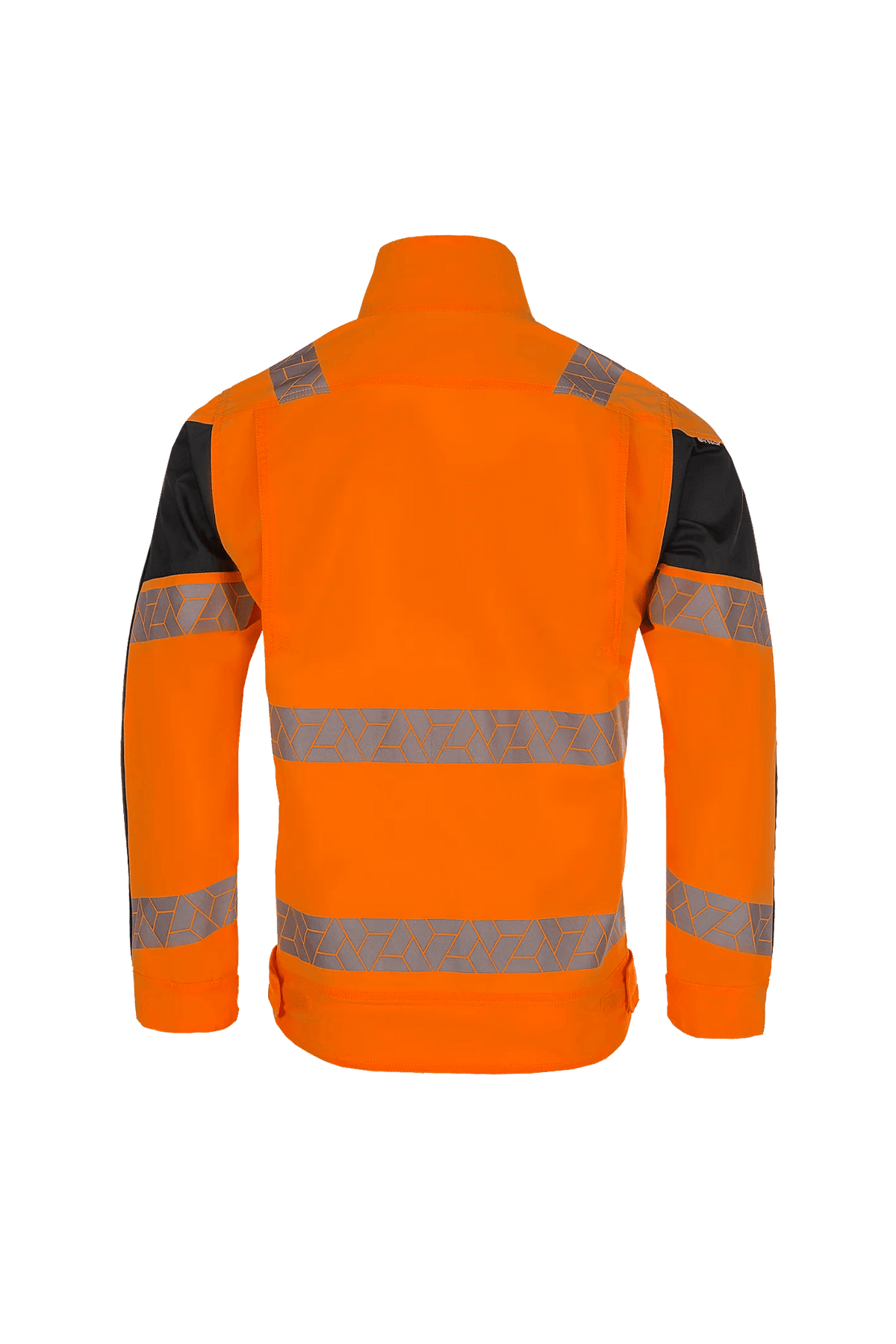 SYNQ Watcher in High-vis orange/Navy blue, back view