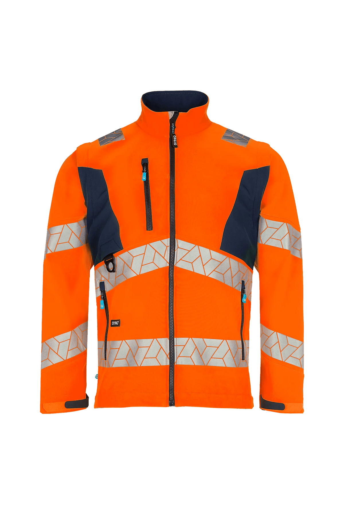 SYNQ Ledstart in High-vis orange/Navy blue, front view