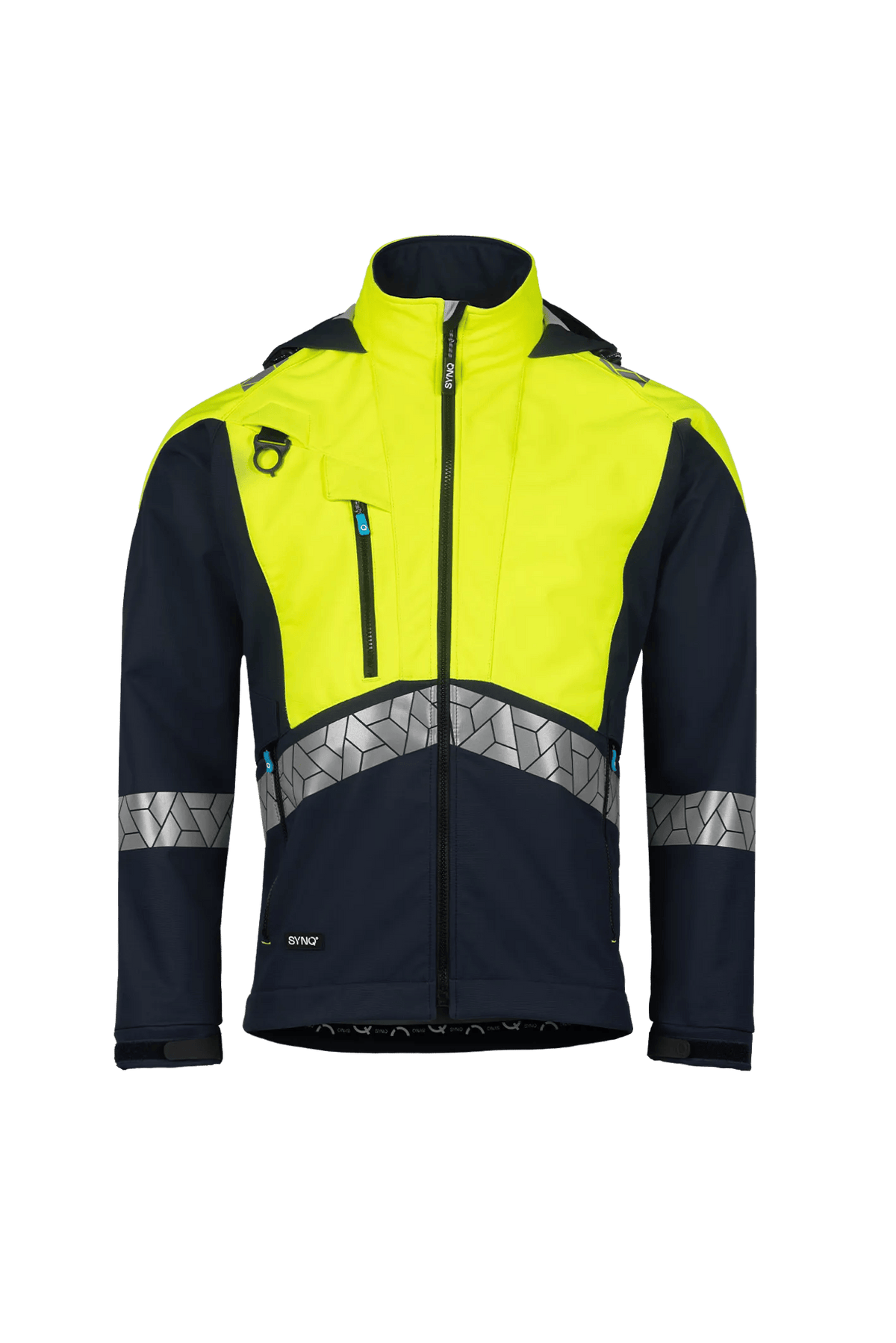 SYNQ Darsee AB in Navy blue/High-vis yellow, front view