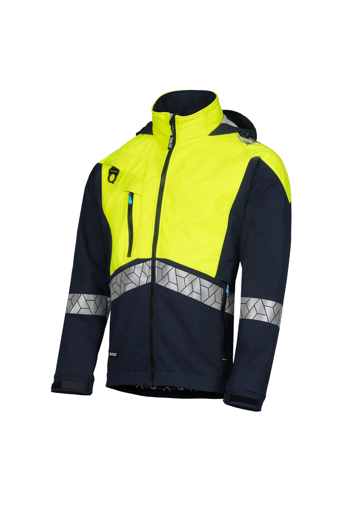 SYNQ Darsee AB in Navy blue/High-vis yellow, side view