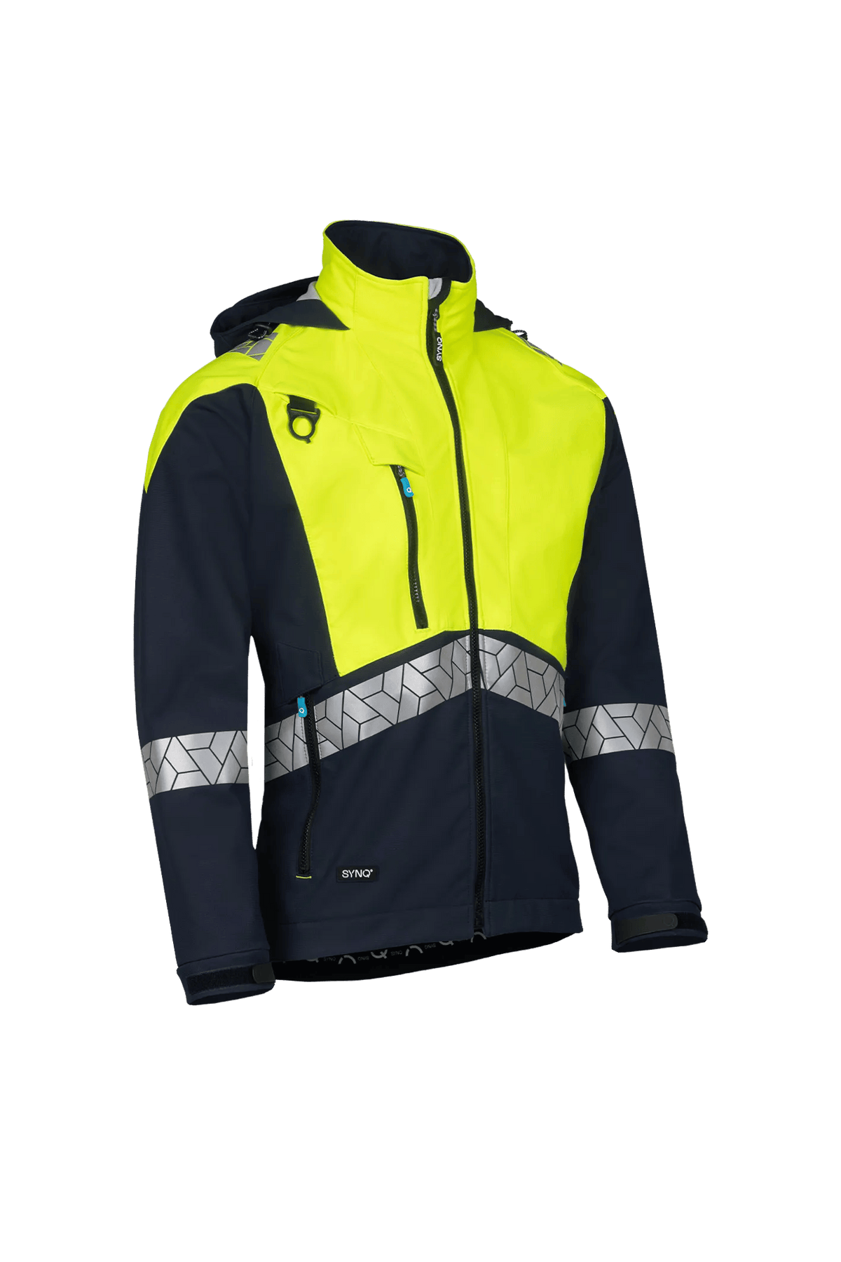 SYNQ Darsee AB in Navy blue/High-vis yellow, side view