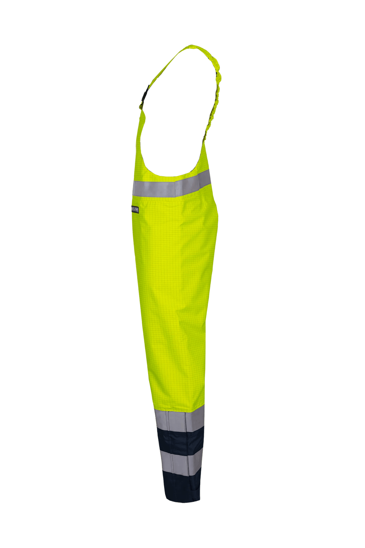 Sioen PRO Brisbane in High-vis yellow/Navy blue, side view