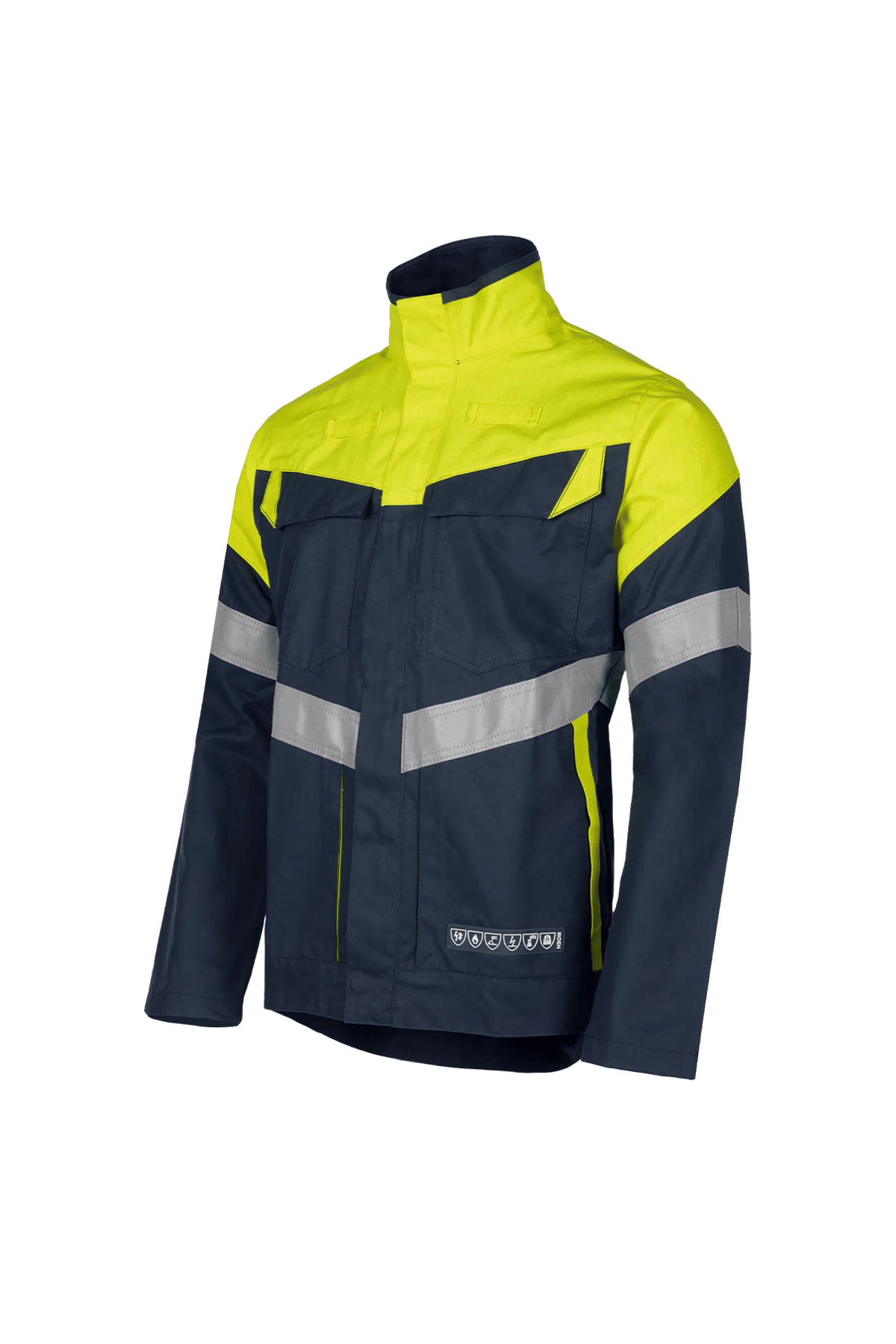 Sioen PRO Timir in Navy blue/High-vis yellow, side view