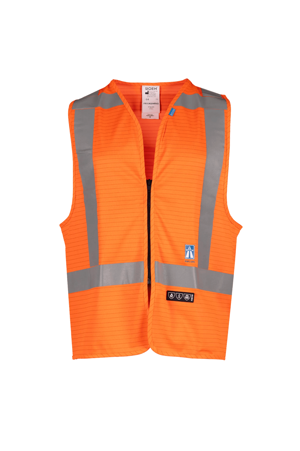 Sioen PRO Sarvan in High-vis orange, front view