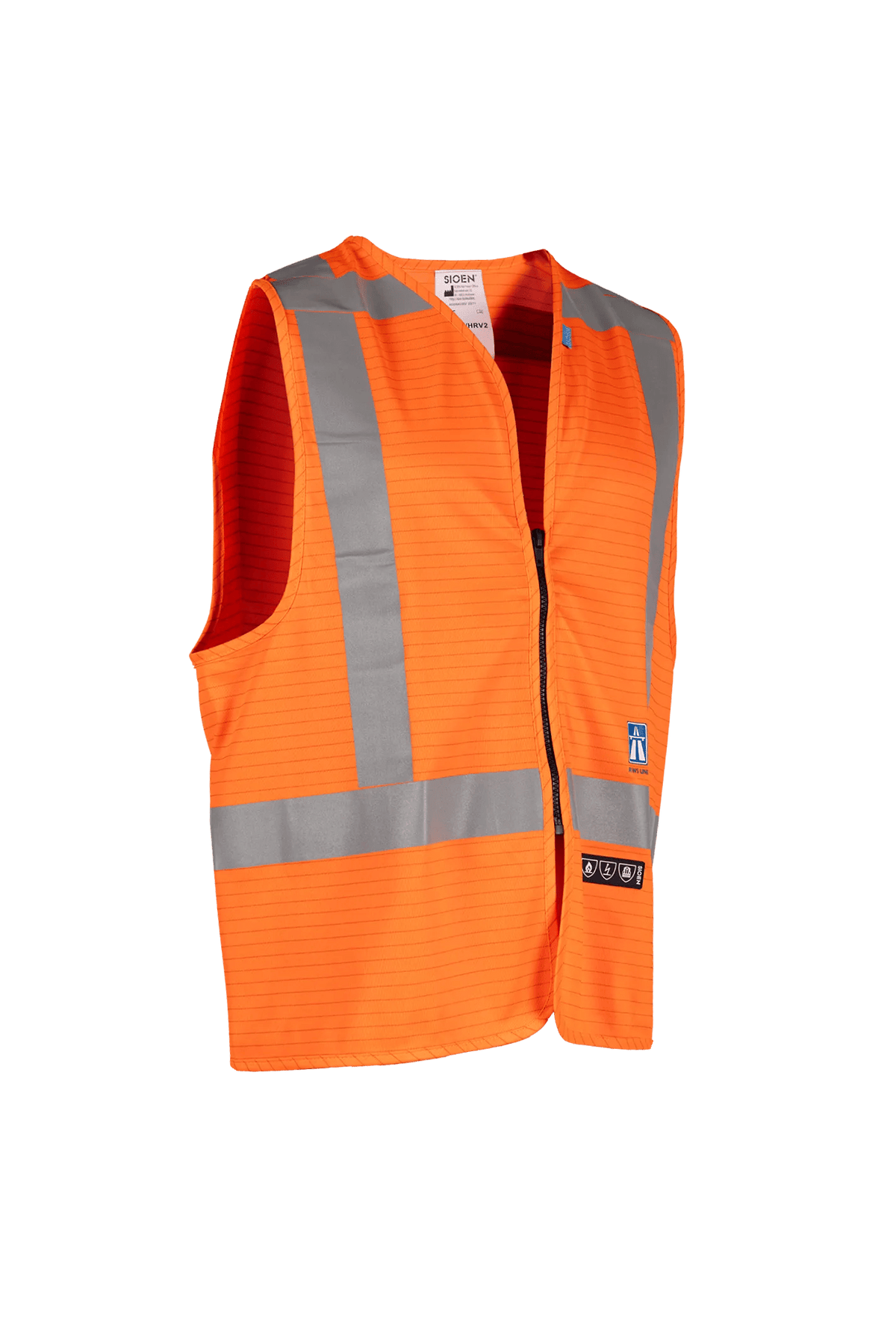 Sioen PRO Sarvan in High-vis orange, side view
