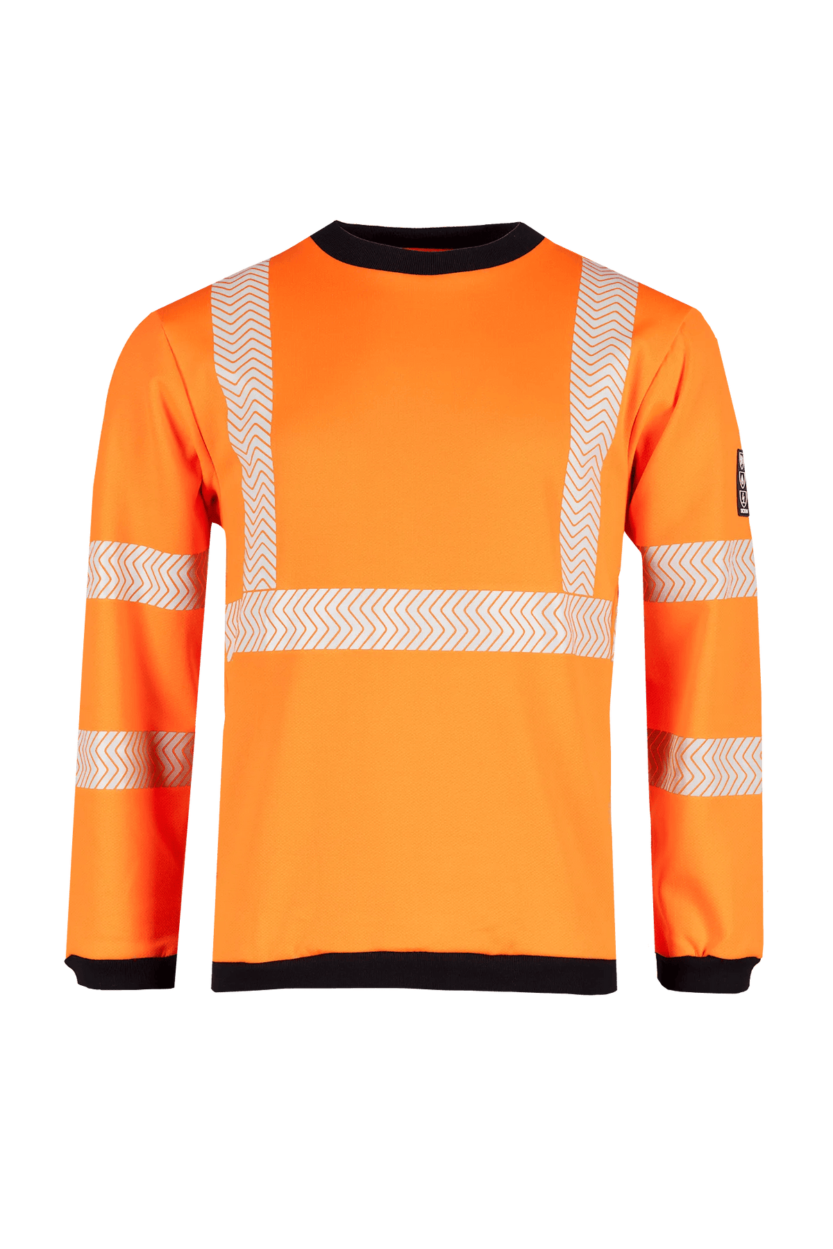 Sioen PRO Kurow in High-vis orange/Navy blue, front view