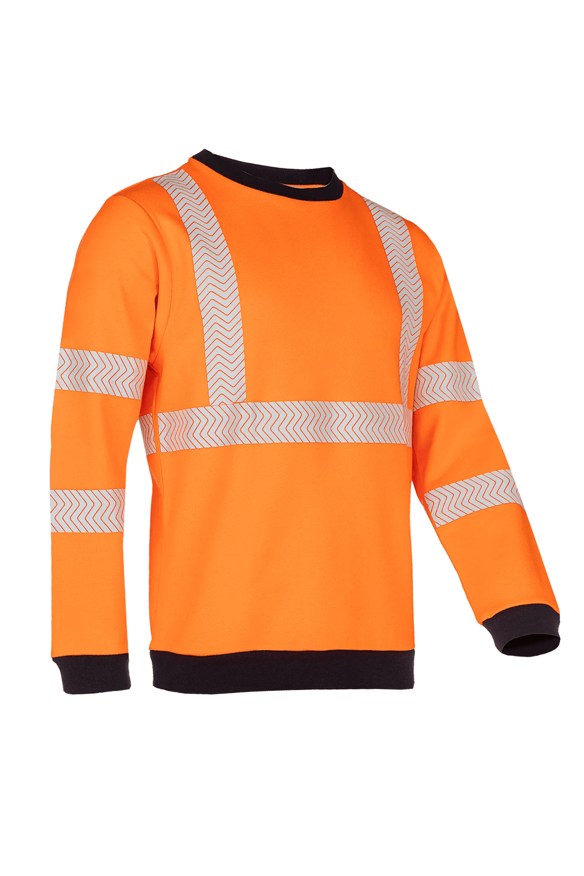 Sioen PRO Kurow in High-vis orange/Navy blue, side view