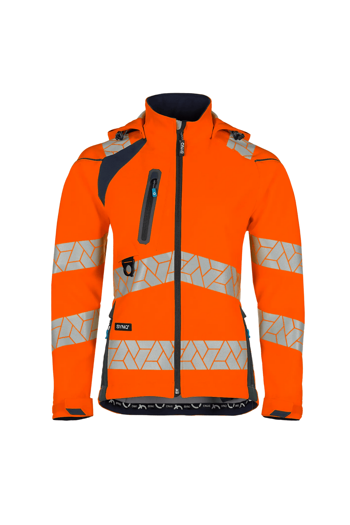 SYNQ Deteqtor Women in High-vis orange/Navy blue, front view