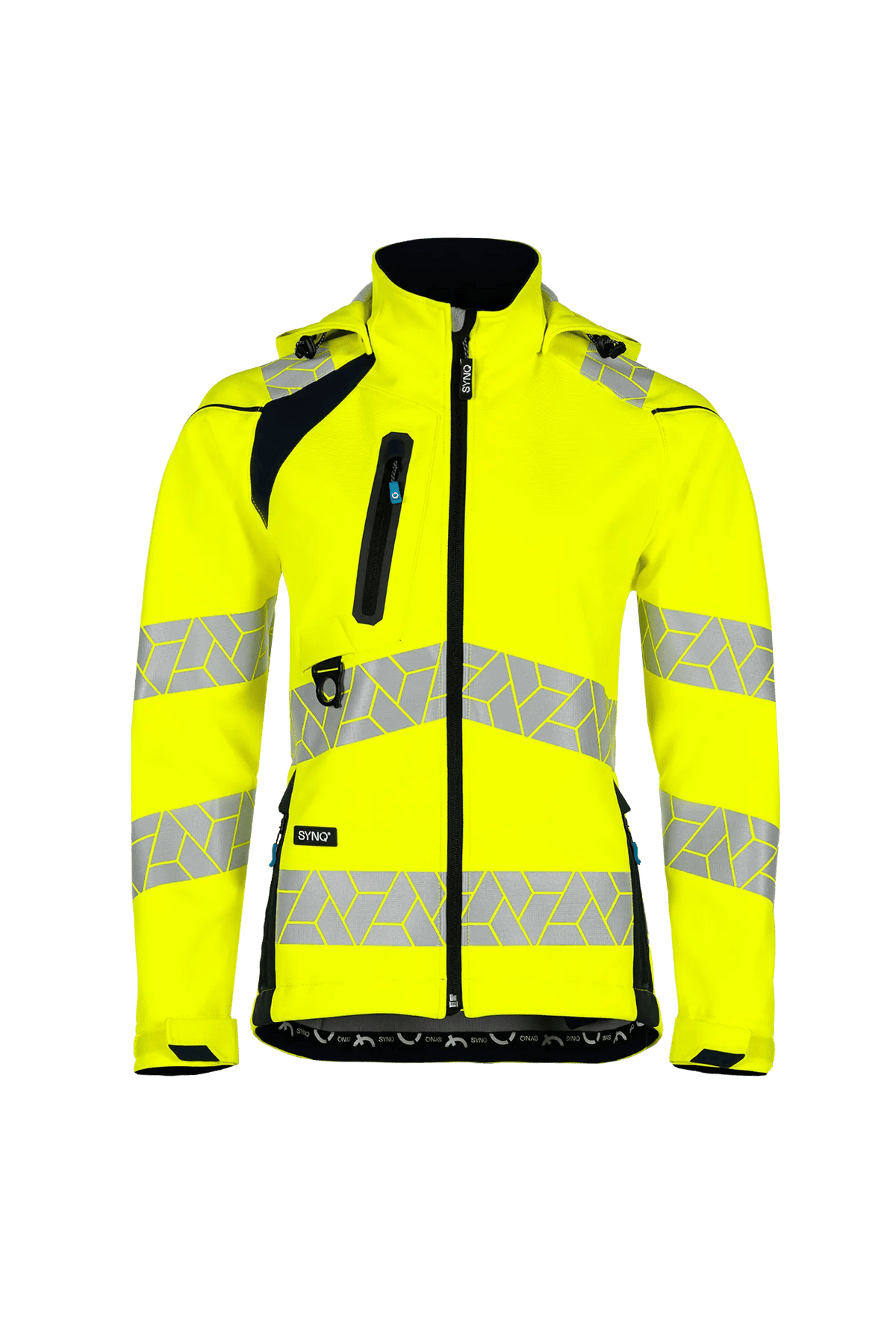 SYNQ Deteqtor Women in High-vis yellow/Black, front view
