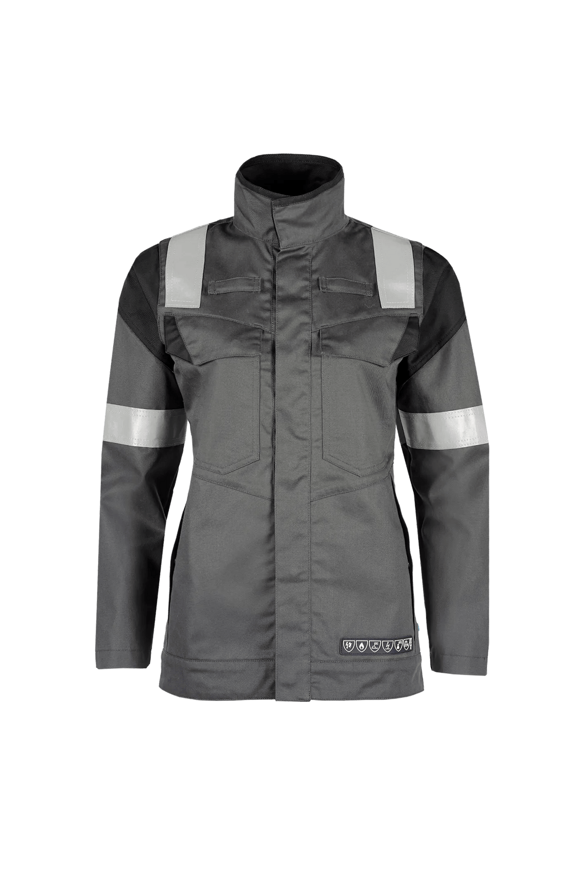 Sioen PRO Rodari Women in Anthracite grey/Black, front view