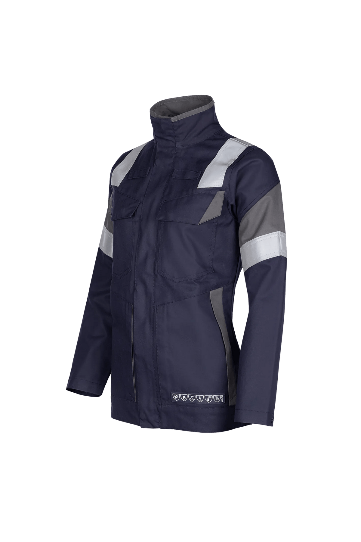 Sioen PRO Bennu Women in Navy blue/Anthracite grey, side view