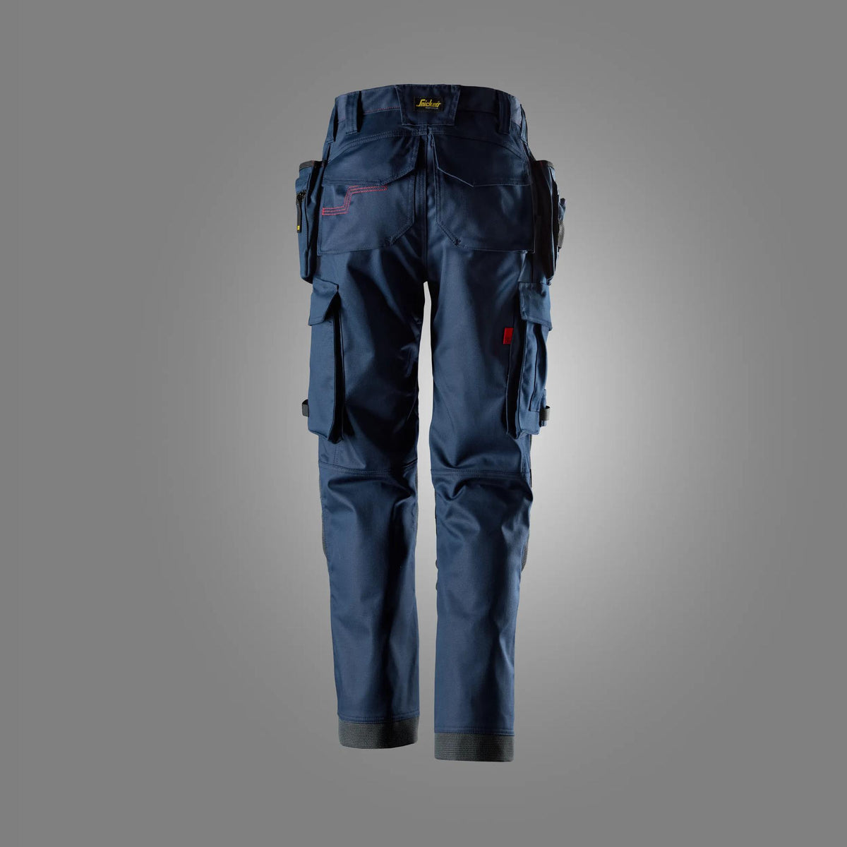 Snickers Workwear 6762 ProtecWork, Women’s Stretch Trousers Holster Pockets in Navy, back view
