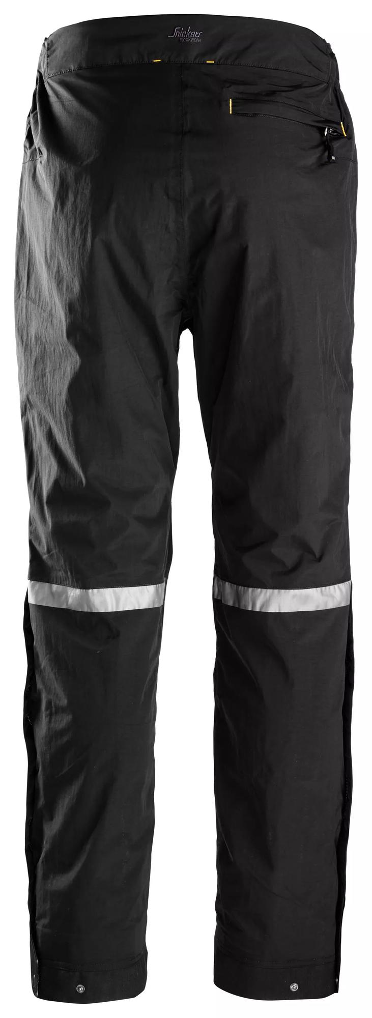 Snickers x2 Trouser Pack - Snickers 6901 AllroundWork Waterproof Shell Trouser black back