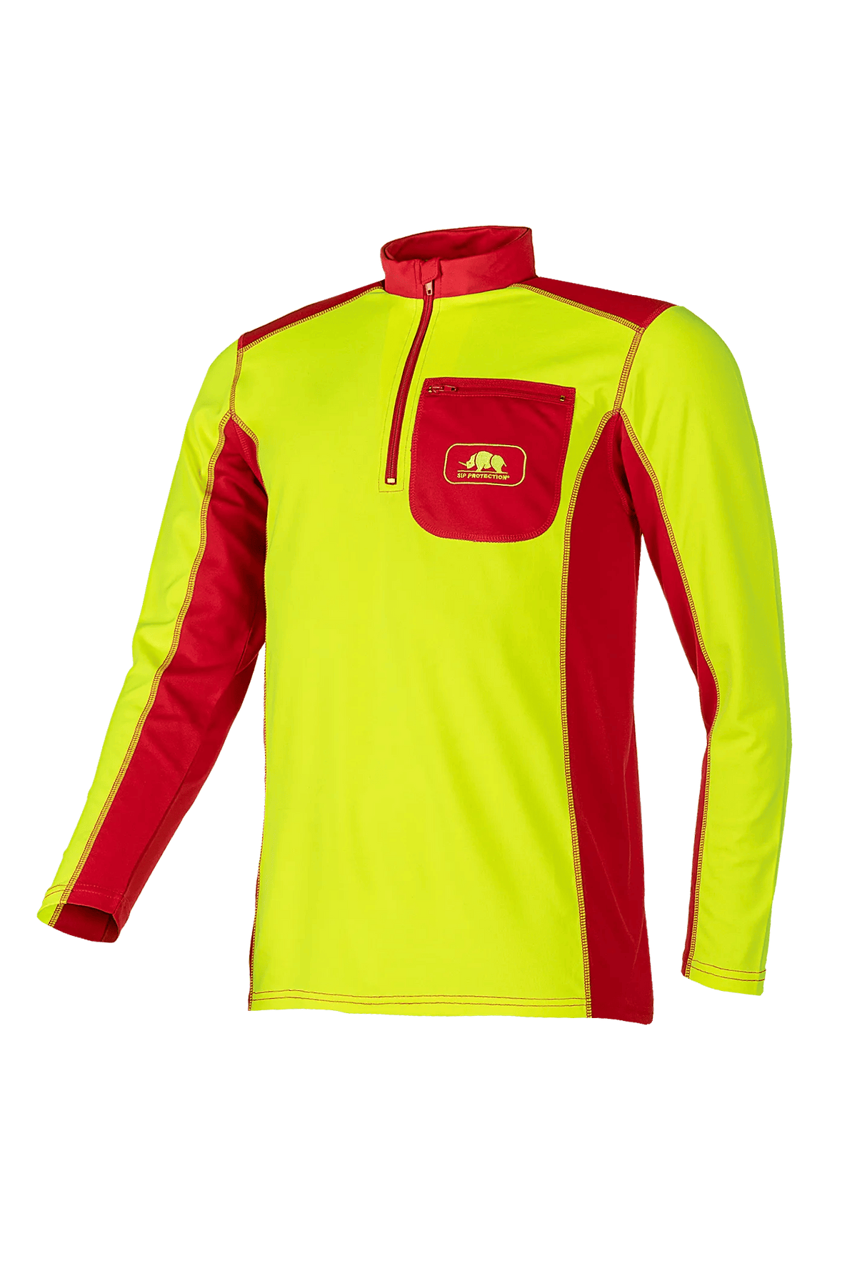 SIP Protection 697A in Hi-Vis Yellow/Red, side view