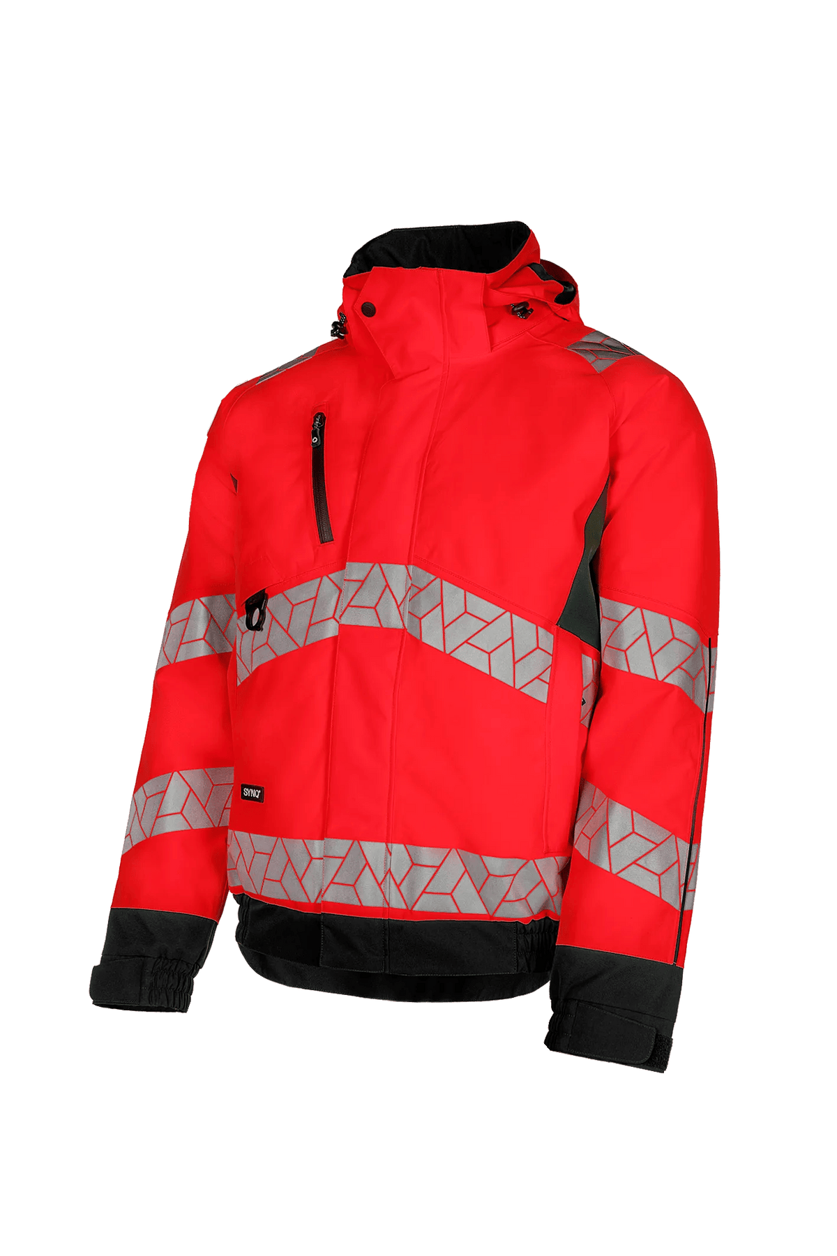 SYNQ Beamer in High-vis red/Black, side view