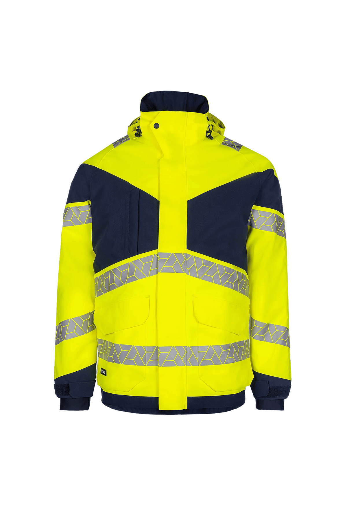 SYNQ Pointout in High-vis yellow/Navy blue, front view