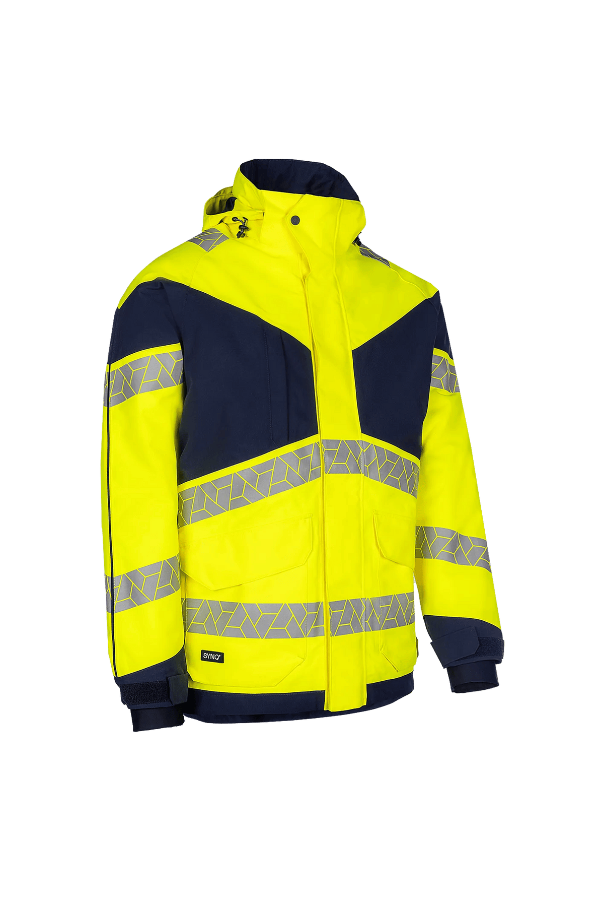 SYNQ Pointout in High-vis yellow/Navy blue, side view