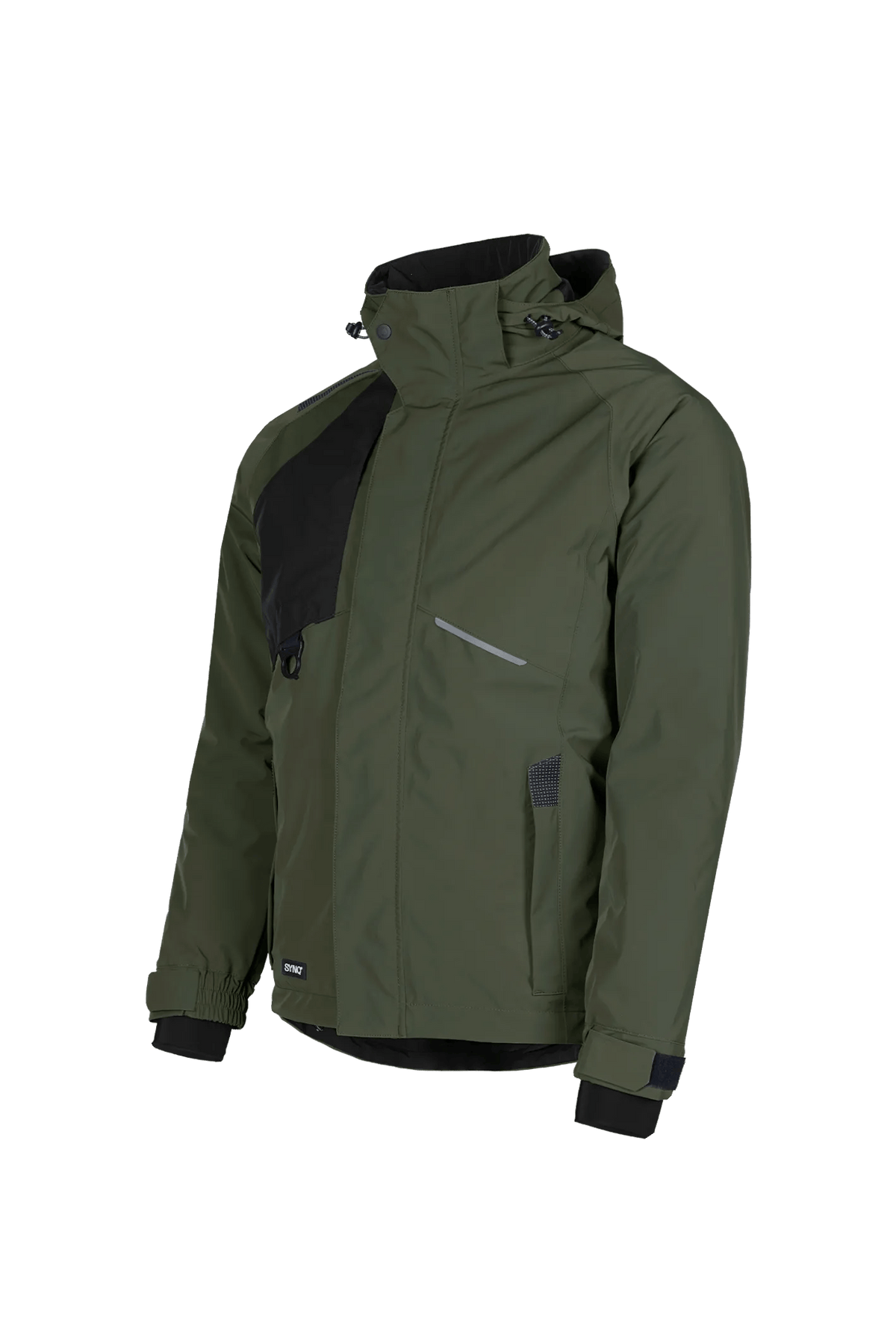 SYNQ Qold in Khaki green/Black, side view