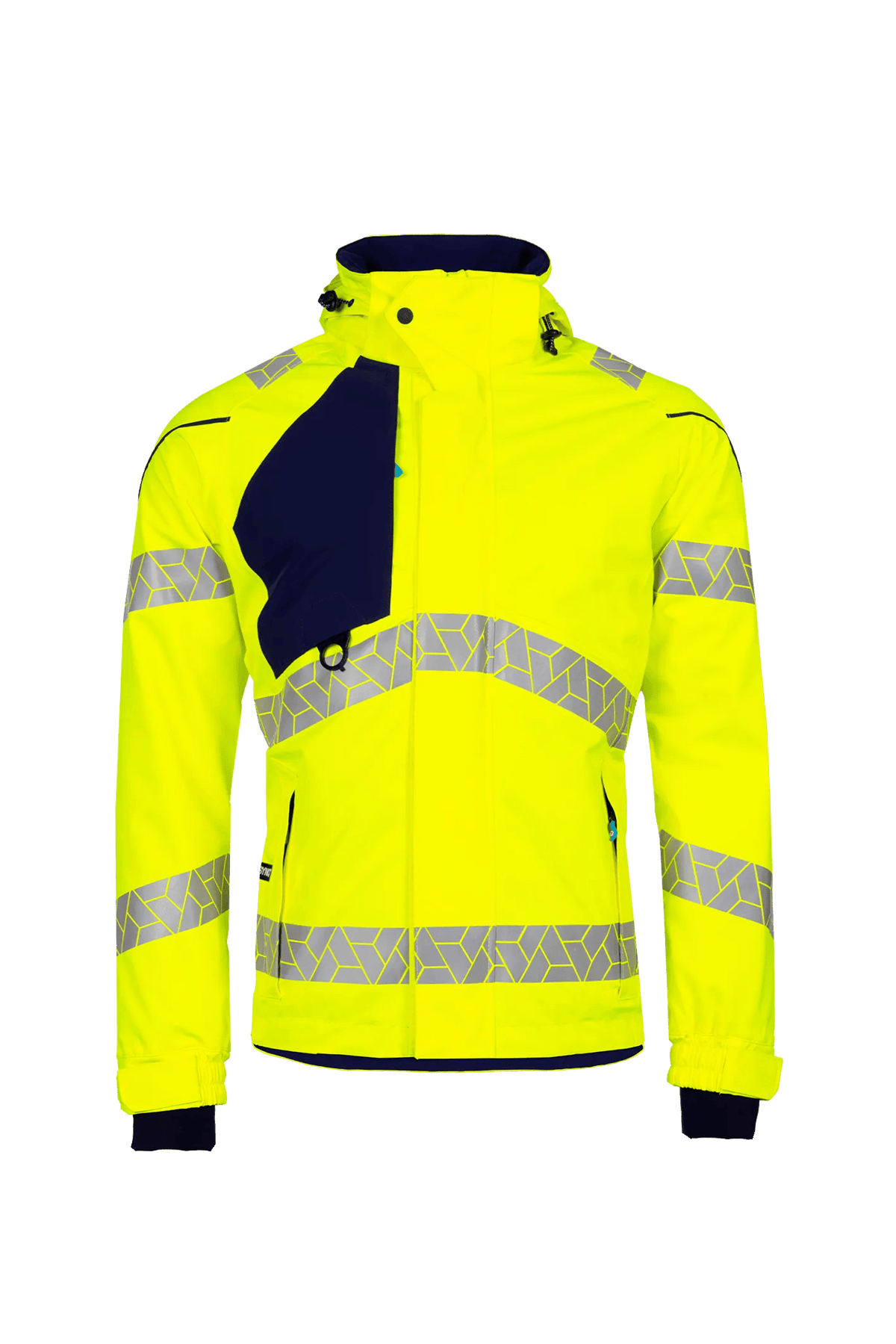 SYNQ Qrux in High-vis yellow/Navy blue, front view