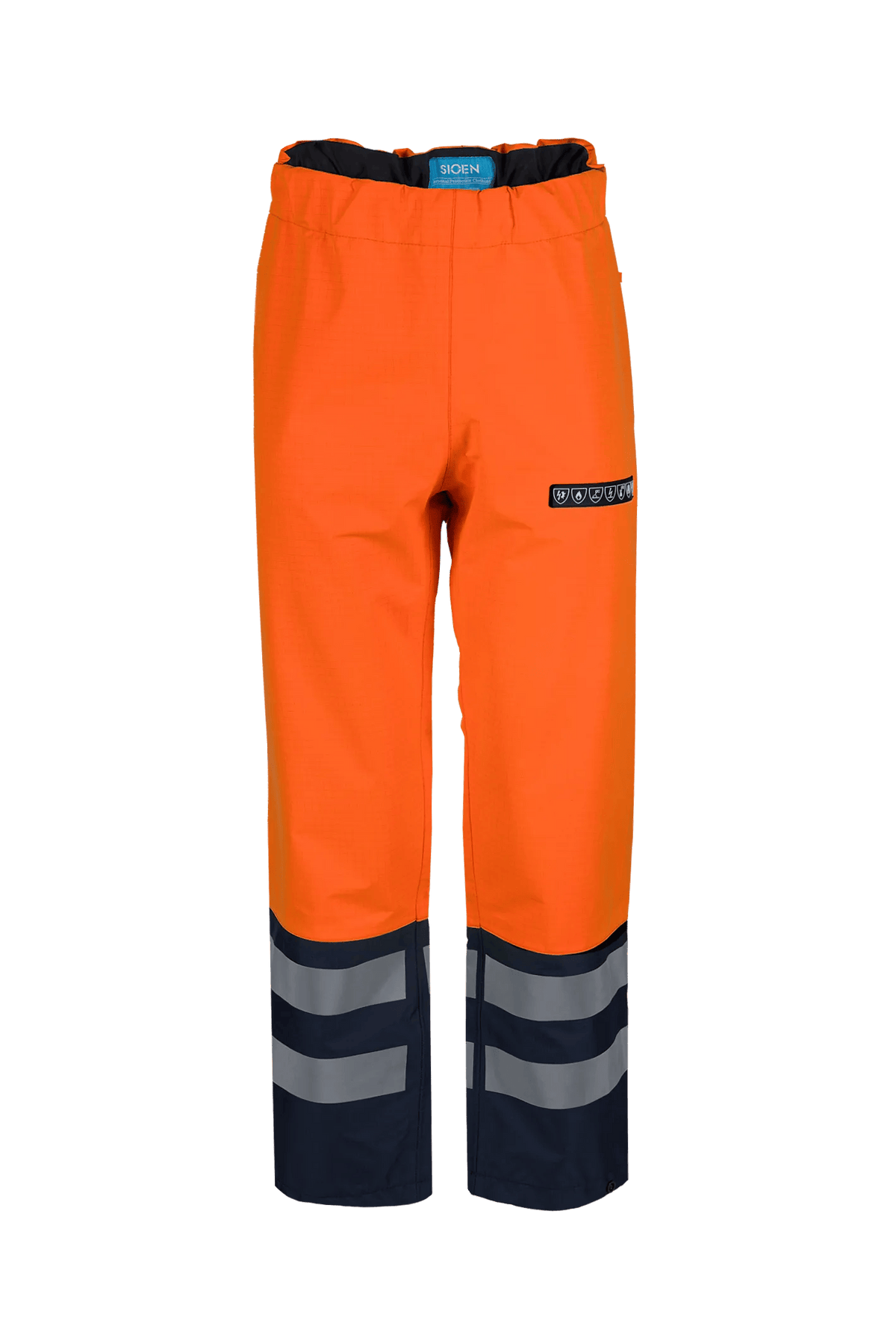 Sioen PRO Hovi in High-vis orange/Navy blue, front view