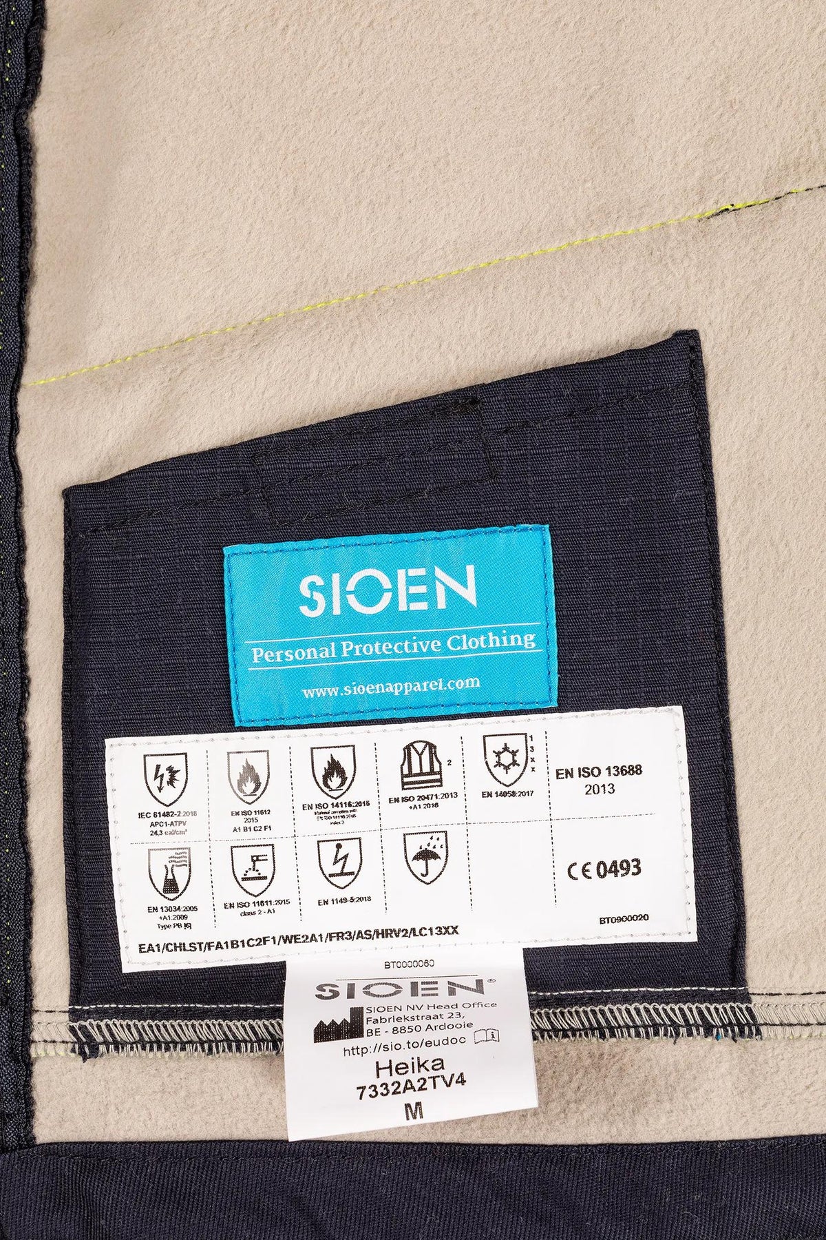 Sioen PRO Heika in High-vis yellow/Navy blue
