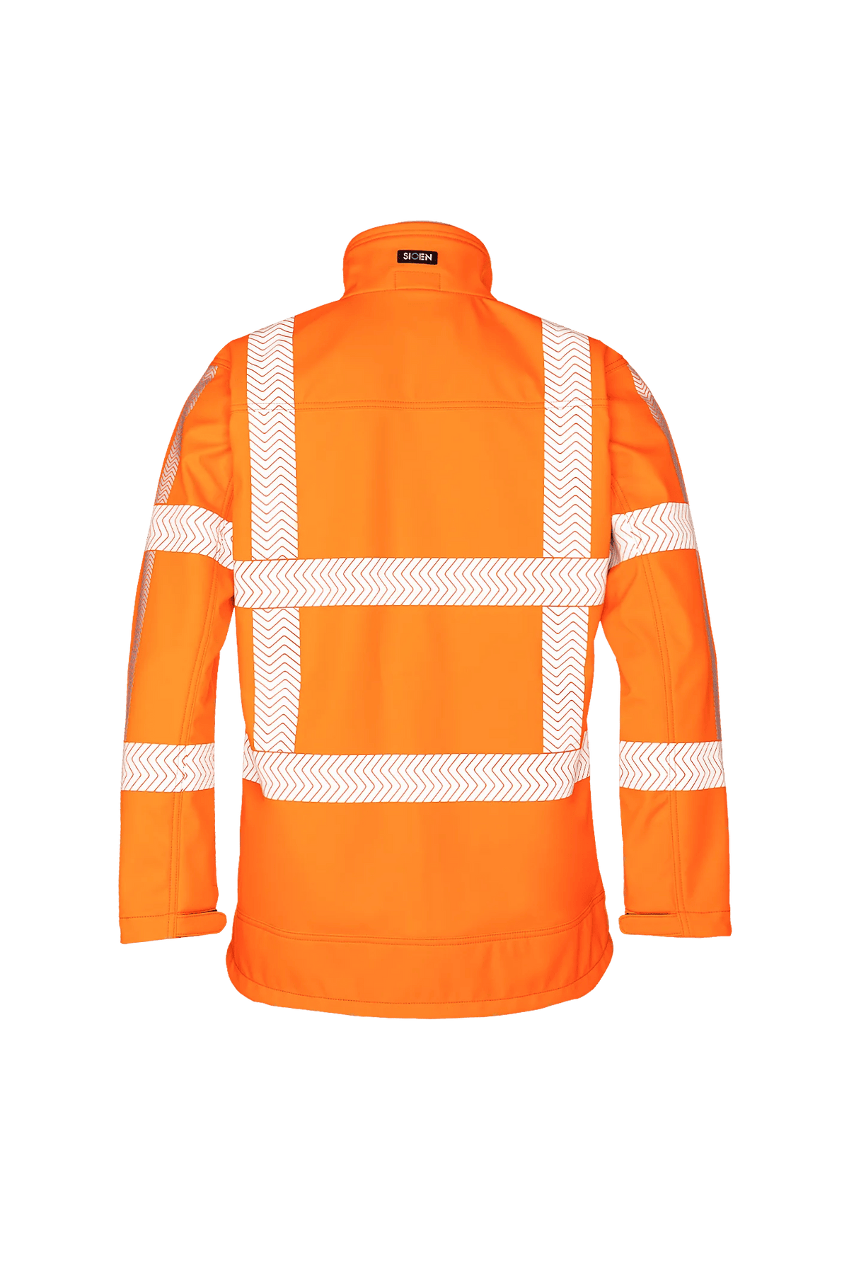Sioen PRO Hollum in High-vis orange, back view