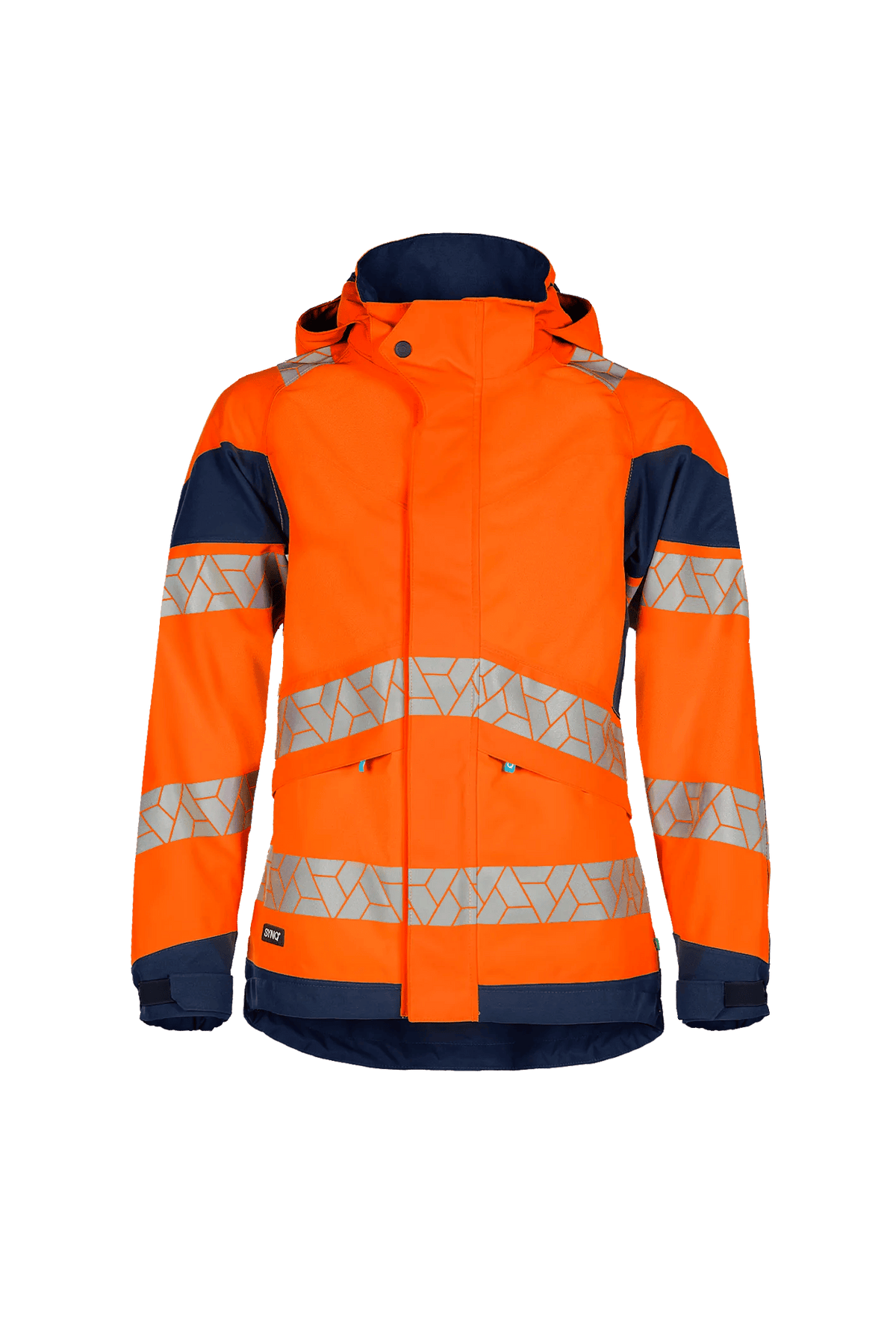 SYNQ Jacklight Women in High-vis orange/Navy blue, front view
