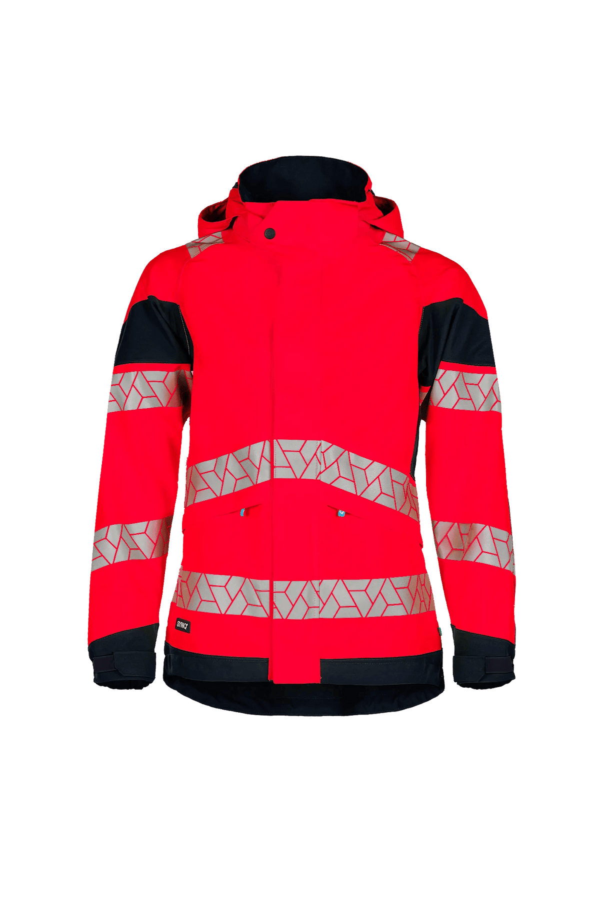 SYNQ Jacklight Women in High-vis red/Black, front view