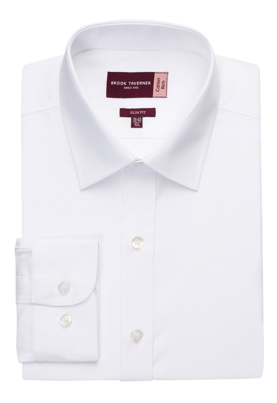 Brook Taverner Alba Shirt in White, main product image