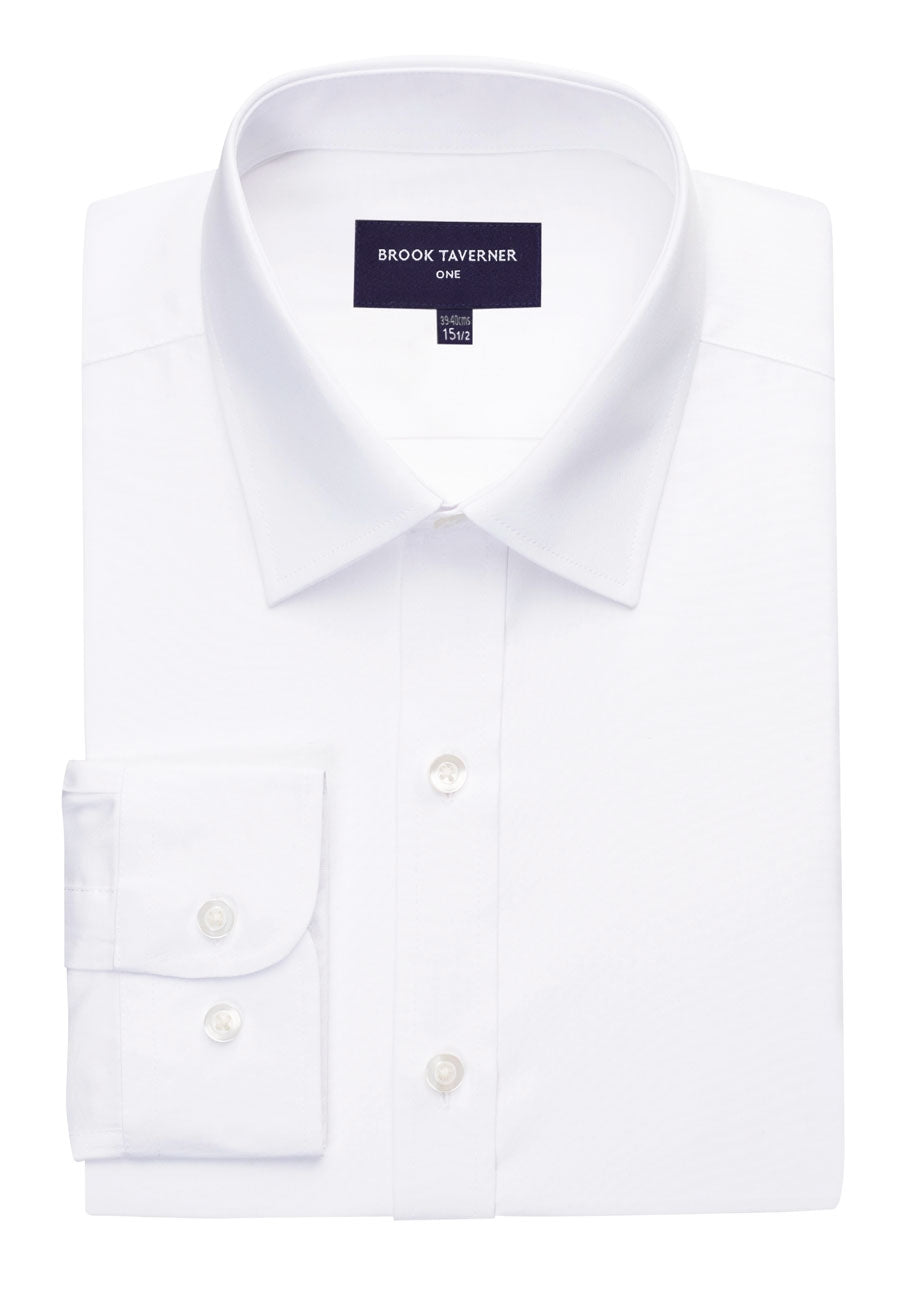 Brook Taverner Vulcan Shirt in White, main product image