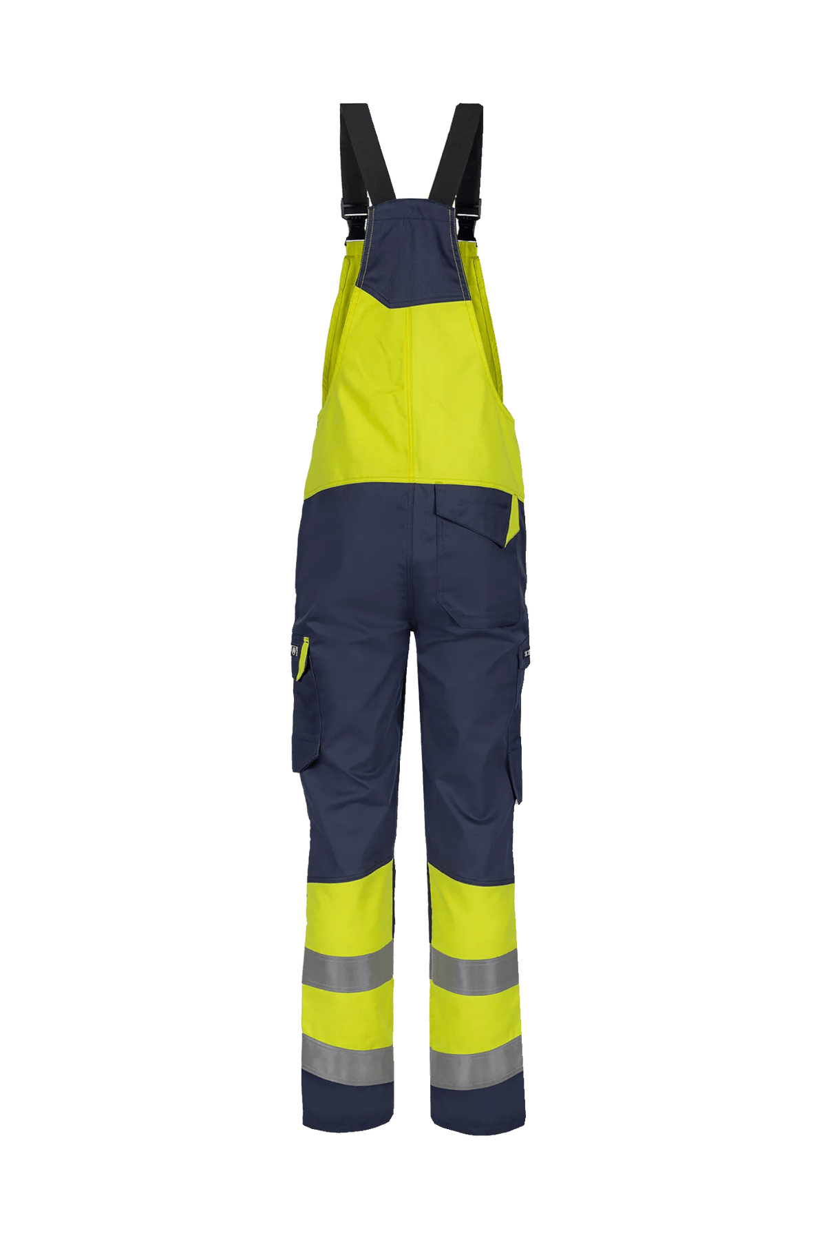Sioen PRO B-Navi in Navy blue/High-vis yellow, back view
