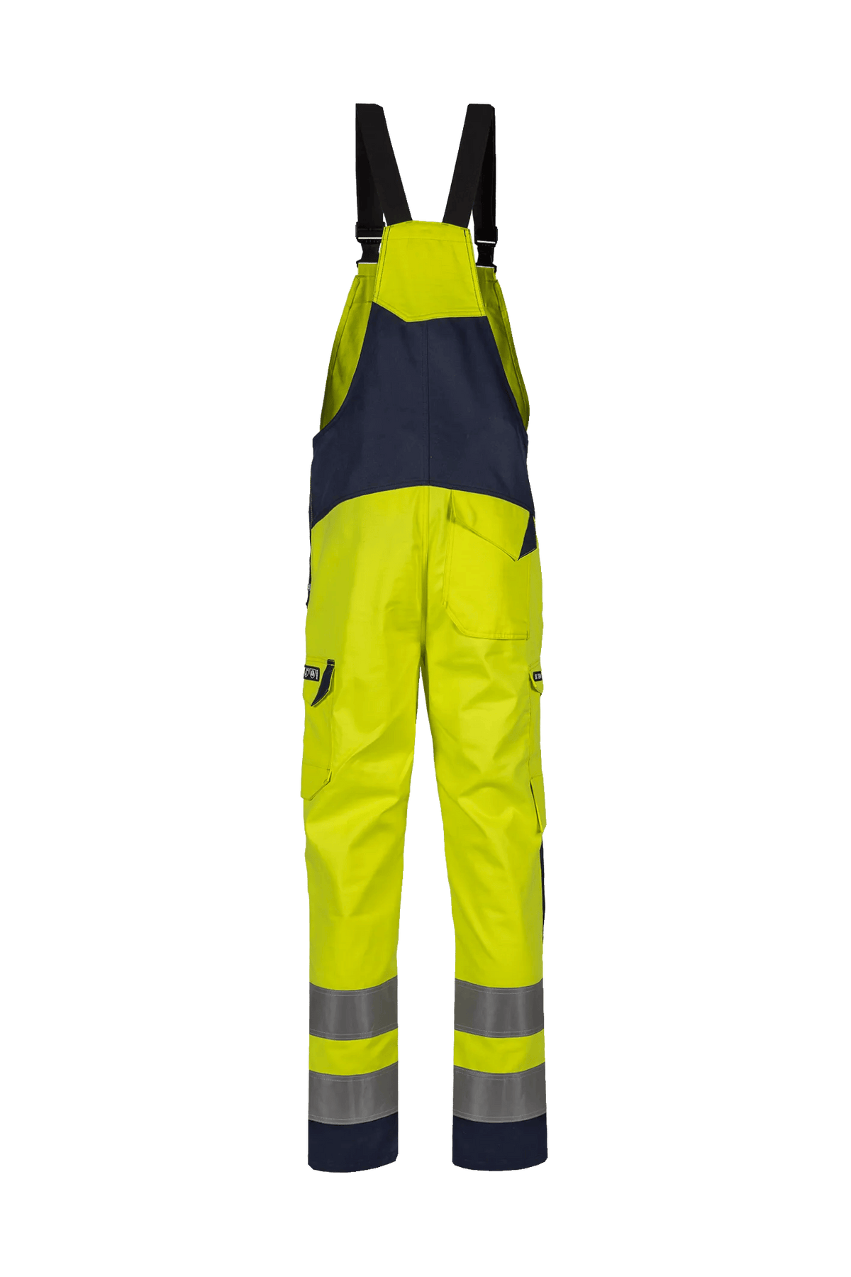 Sioen PRO B-Anser in High-vis yellow/Navy blue, back view