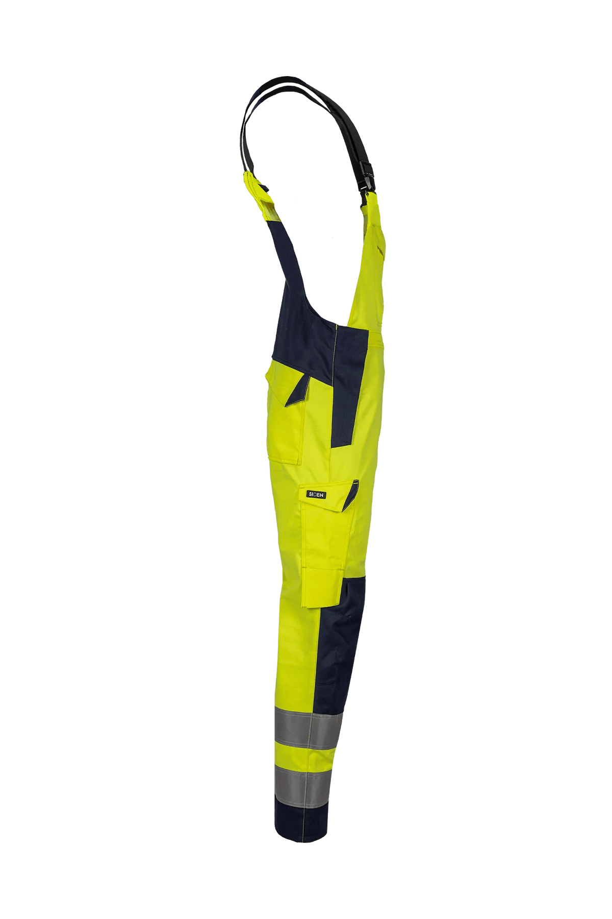 Sioen PRO B-Anser in High-vis yellow/Navy blue, side view
