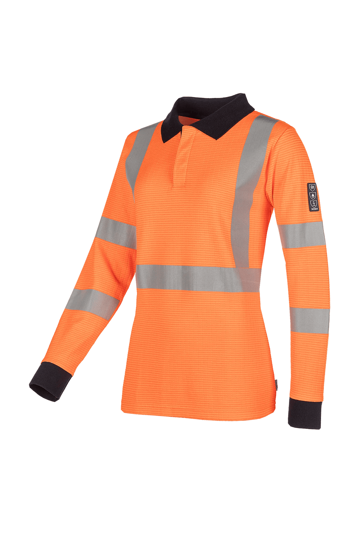 Sioen PRO Amelia in High-vis orange, side view