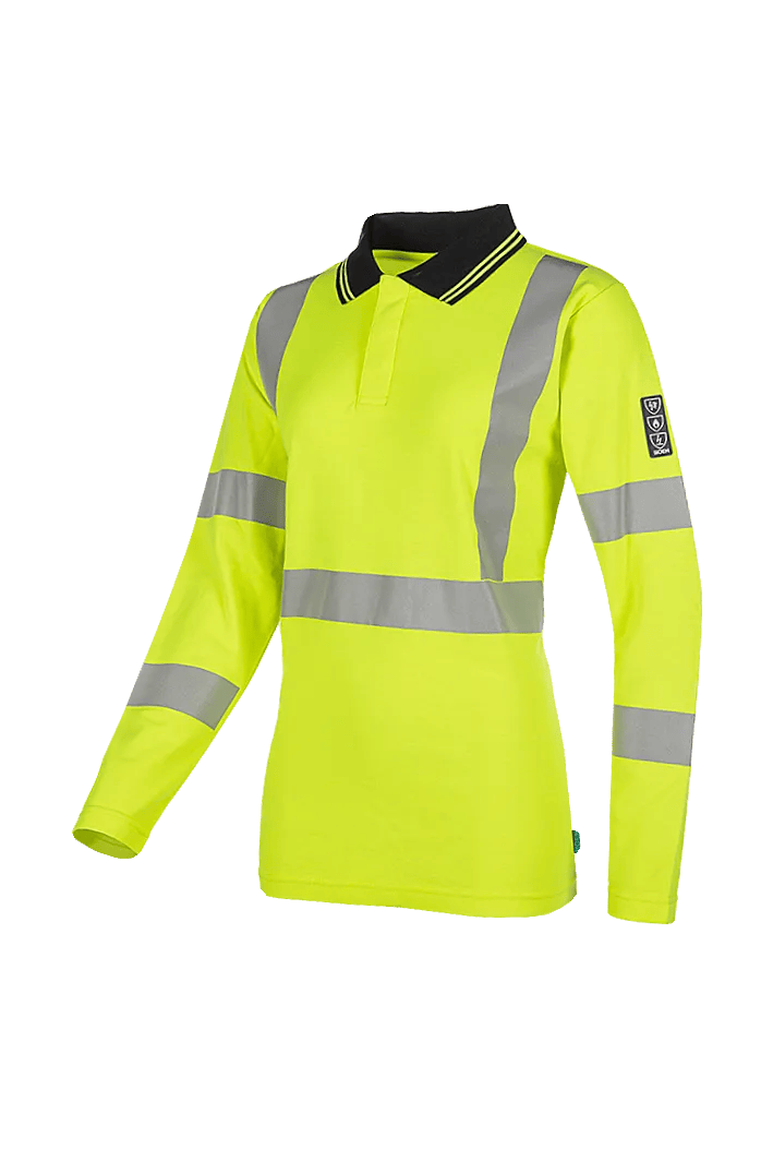 Sioen PRO Augustine in High-vis yellow, side view
