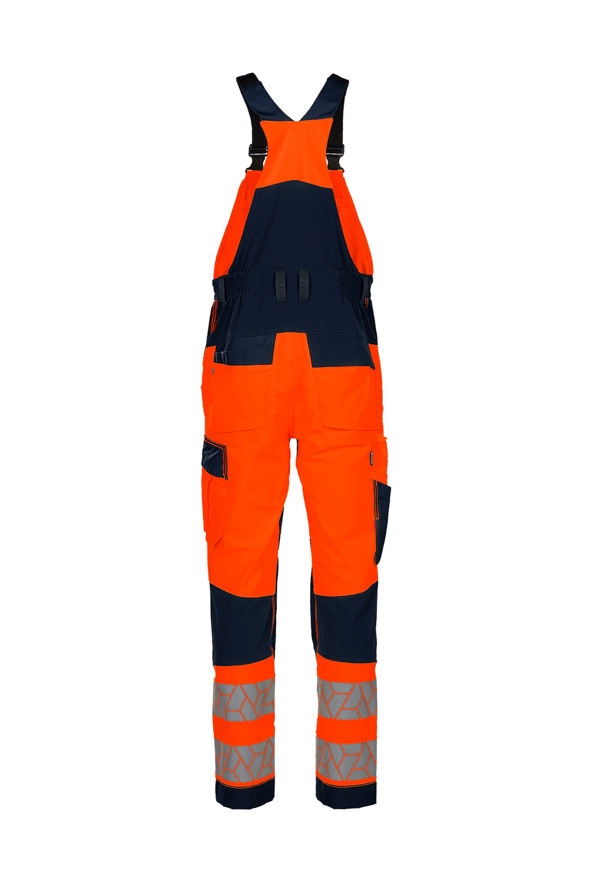 SYNQ Breaqout in High-vis orange/Navy blue, back view
