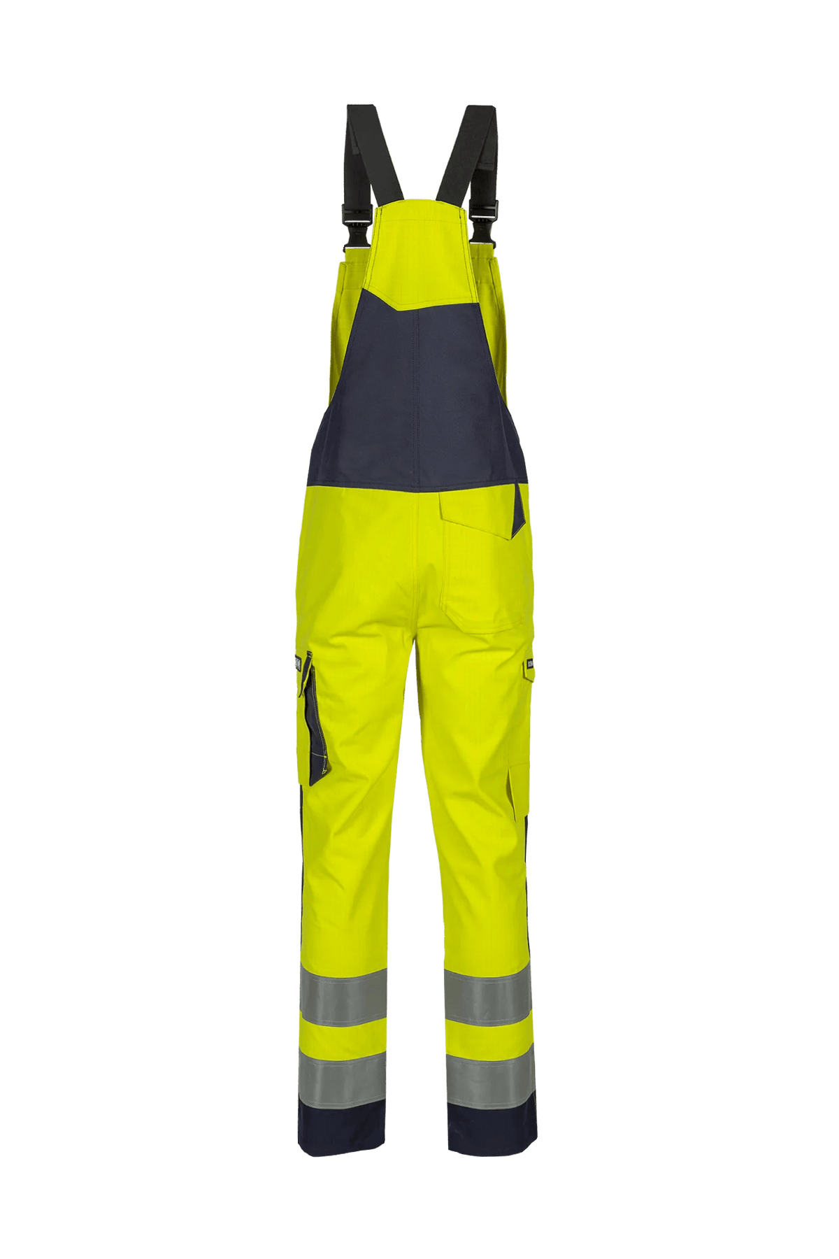 Sioen PRO B-Mizar in High-vis yellow/Navy blue, back view