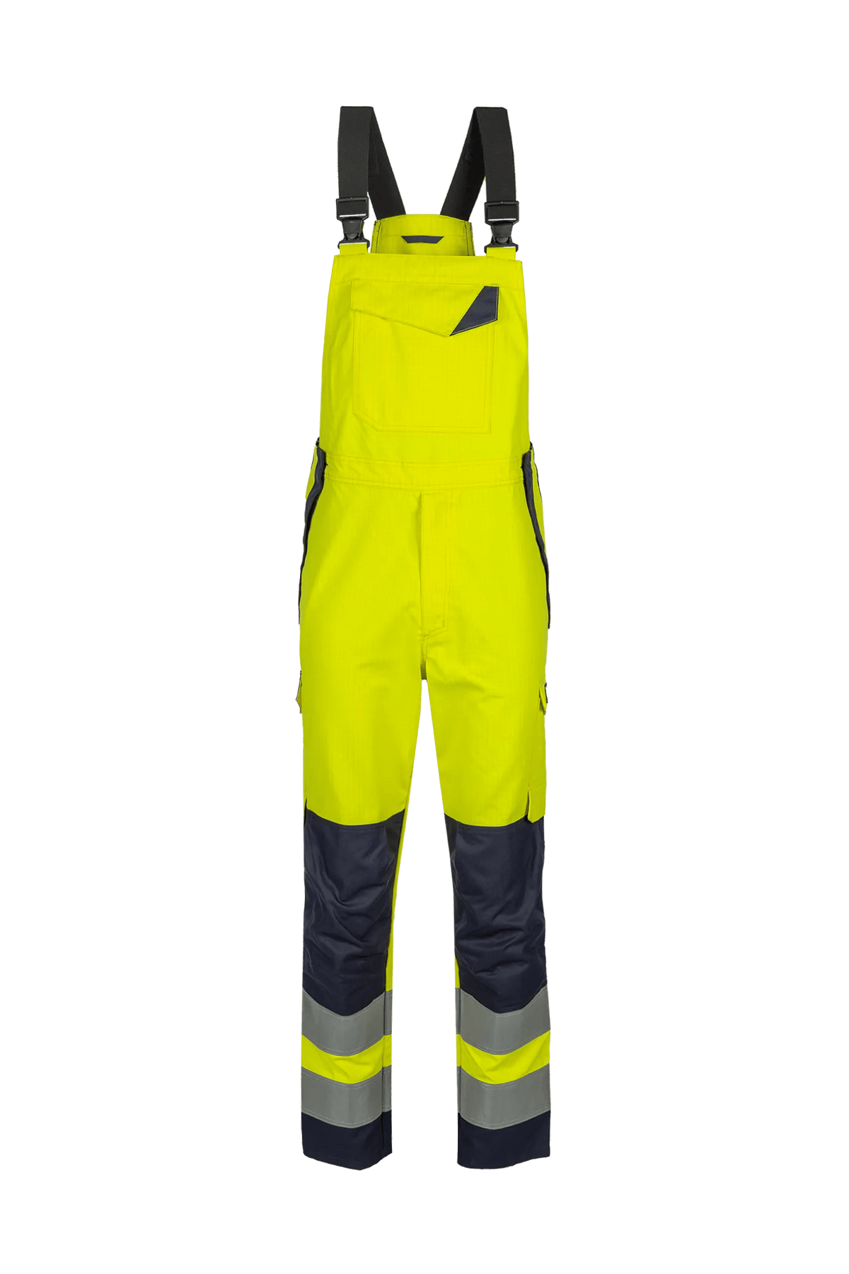 Sioen PRO B-Mizar in High-vis yellow/Navy blue, front view