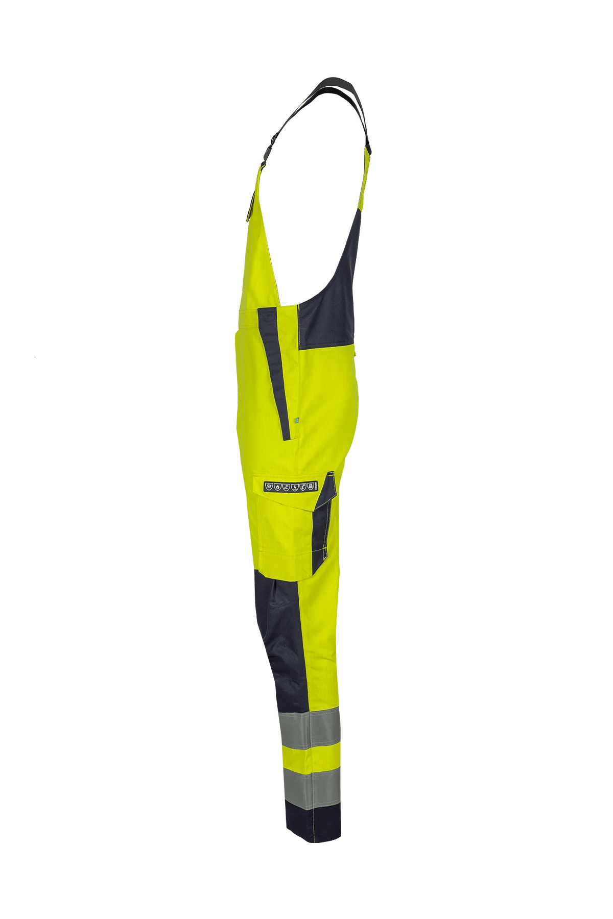 Sioen PRO B-Mizar in High-vis yellow/Navy blue, side view