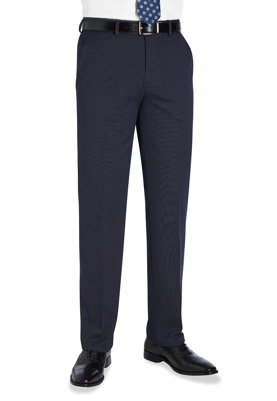 Brook Taverner Phene Trouser in Navy P/Dot, main product image