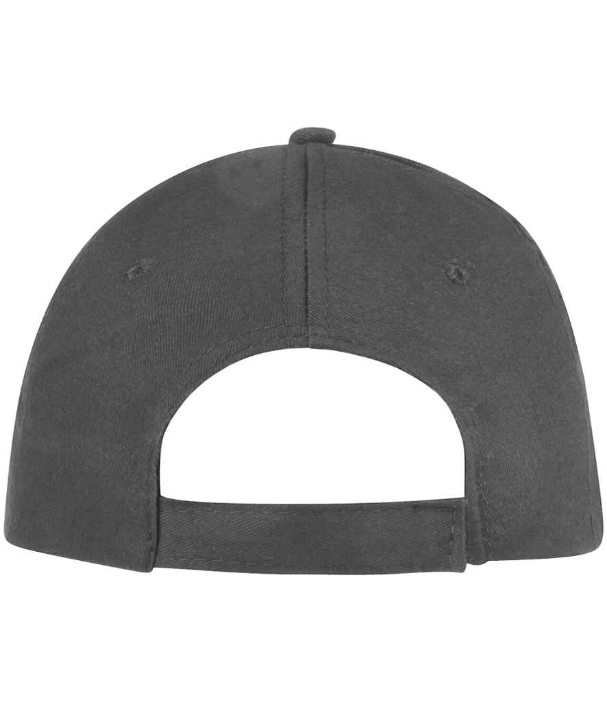 SOL'S Sunny Cap in Dark Grey, back view