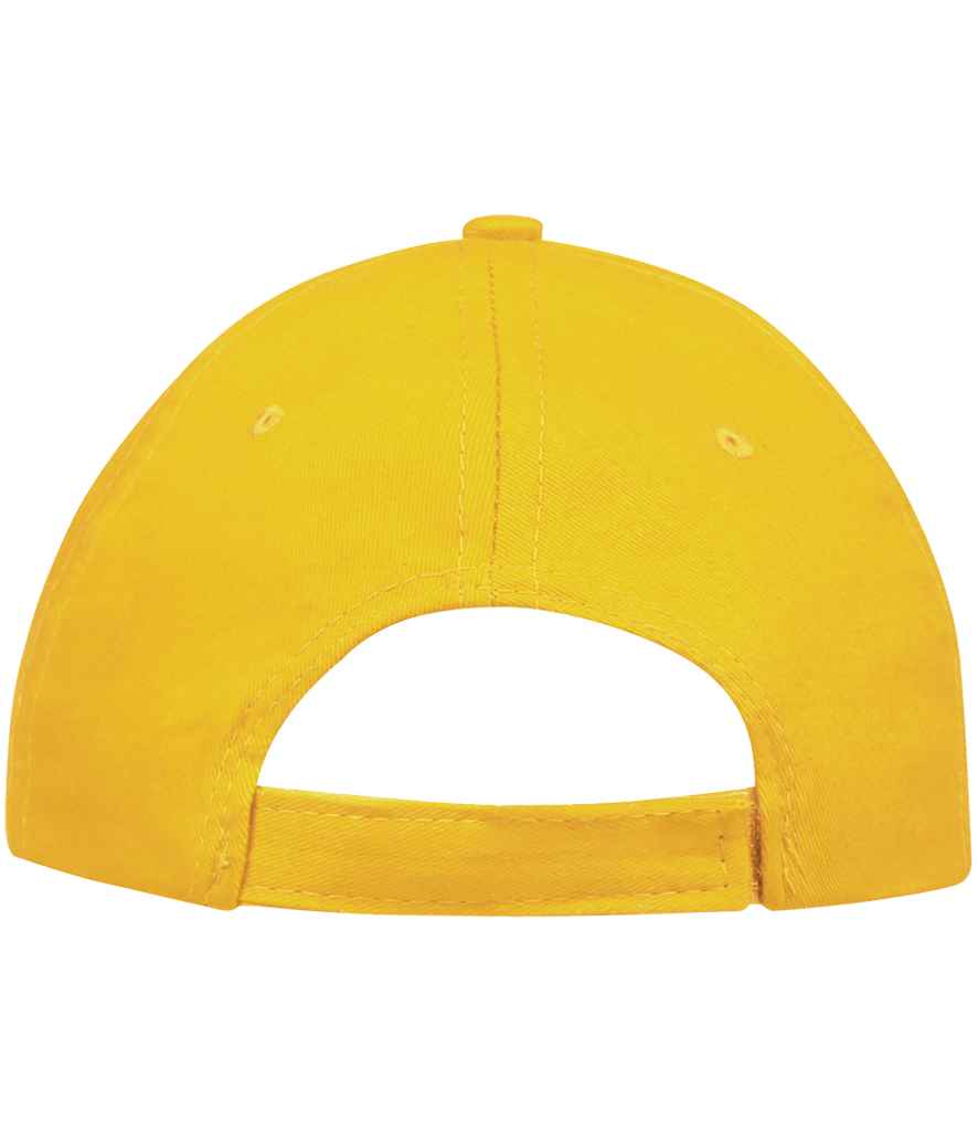 SOL'S Sunny Cap in Gold, back view